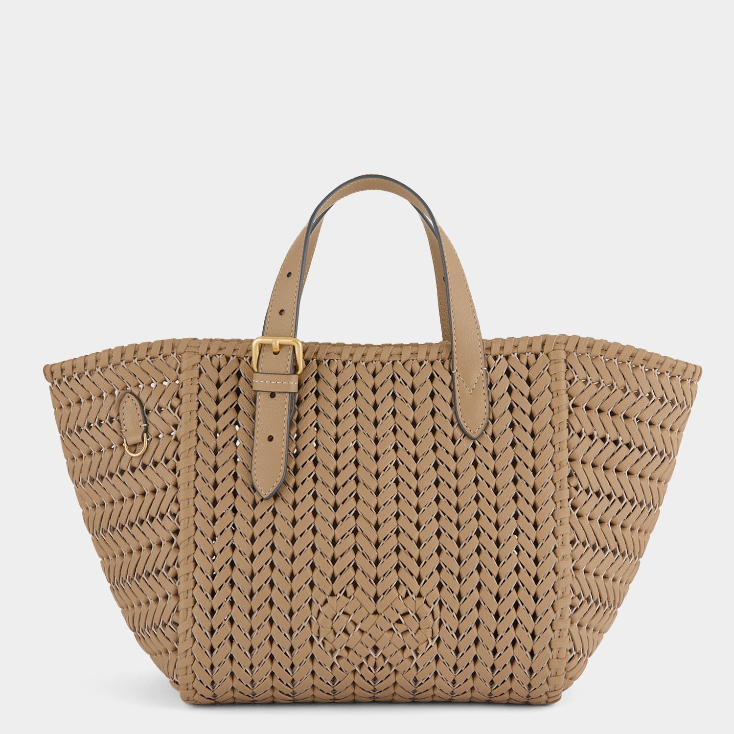 Neeson Small Square Tote -

          
            Capra Leather in Sand -
          

          Anya Hindmarch EU
