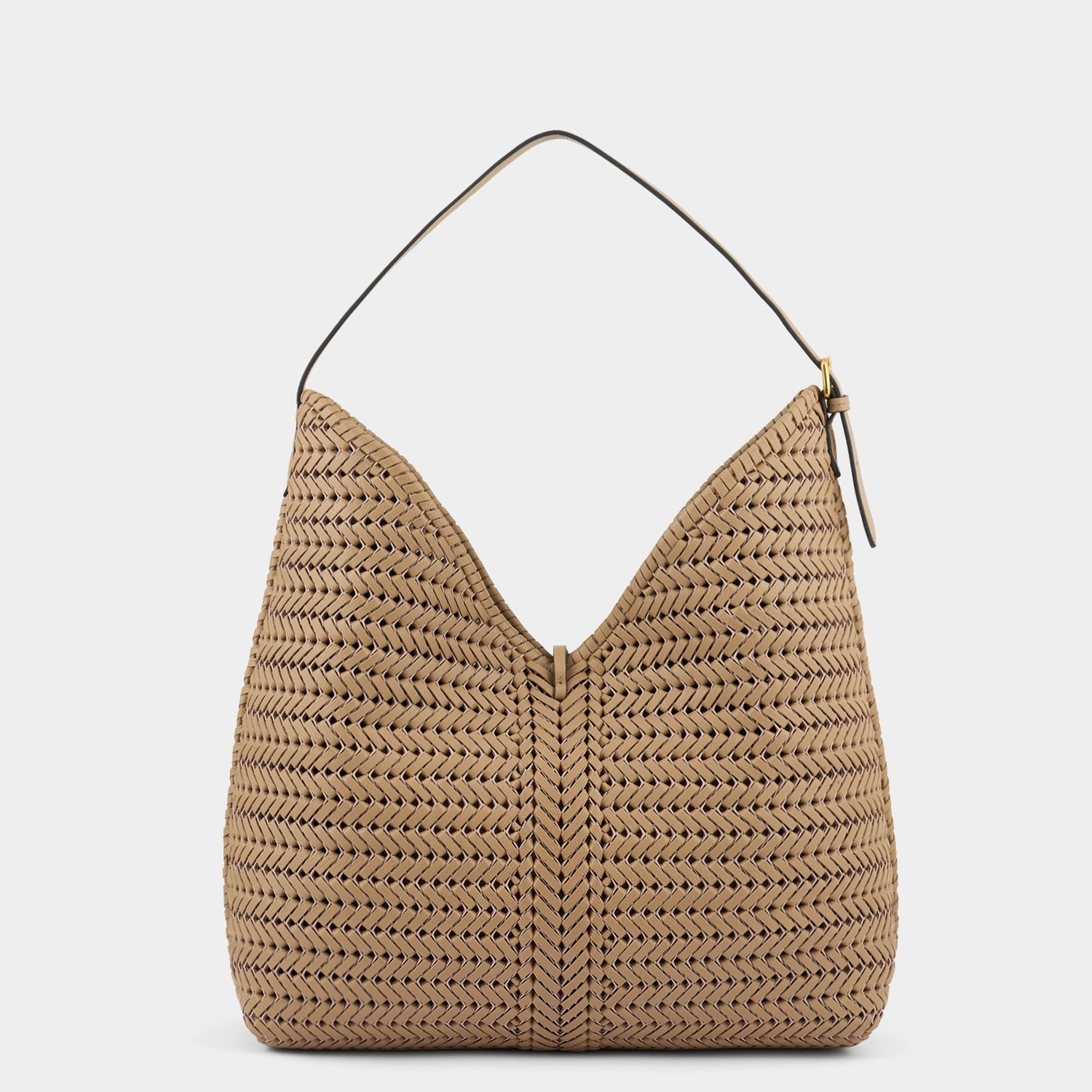 Neeson Tassel Hobo Bag -

          
            Capra Leather in Sand -
          

          Anya Hindmarch EU
