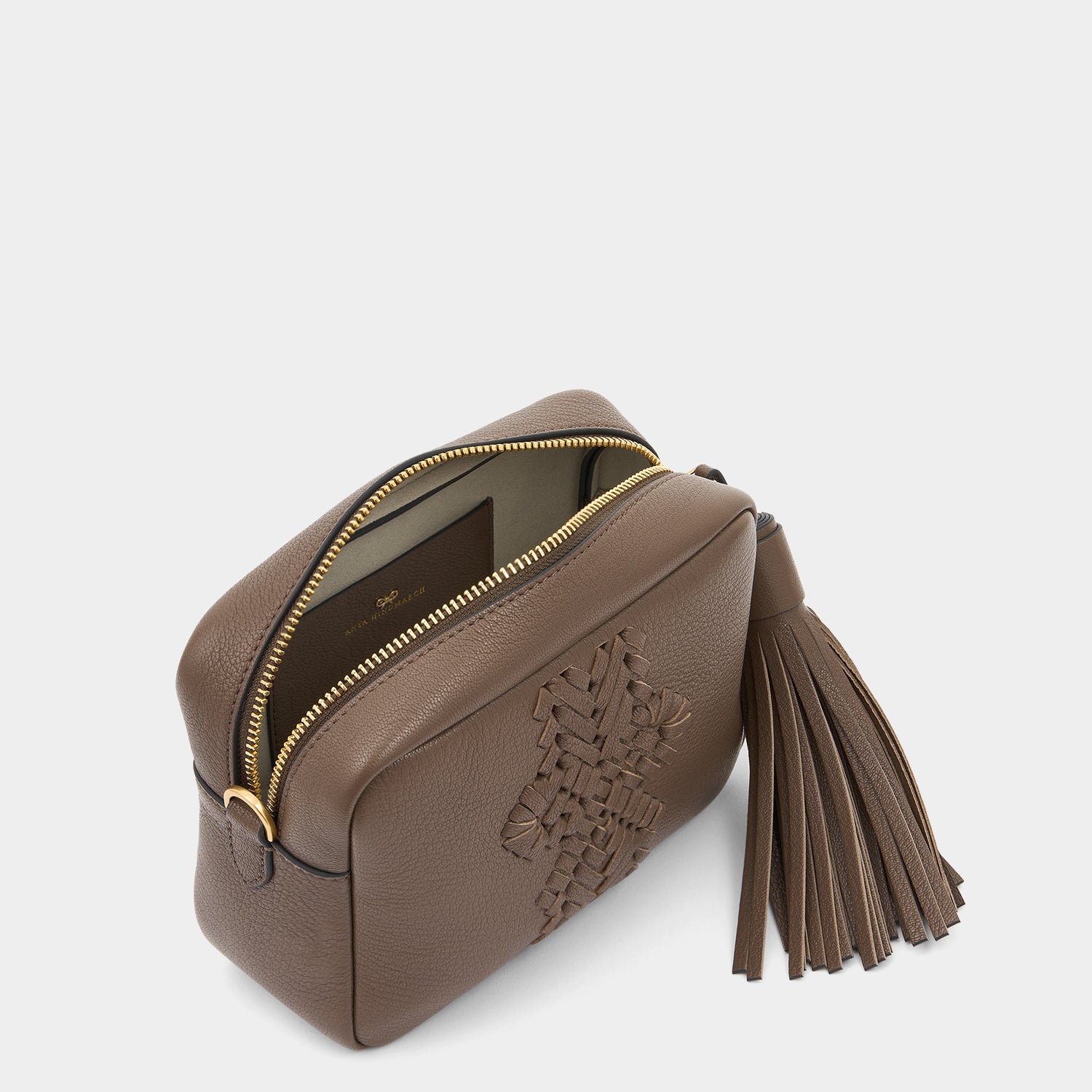 Neeson Tassel Cross-body -

          
            Capra Leather in Pebble -
          

          Anya Hindmarch EU
