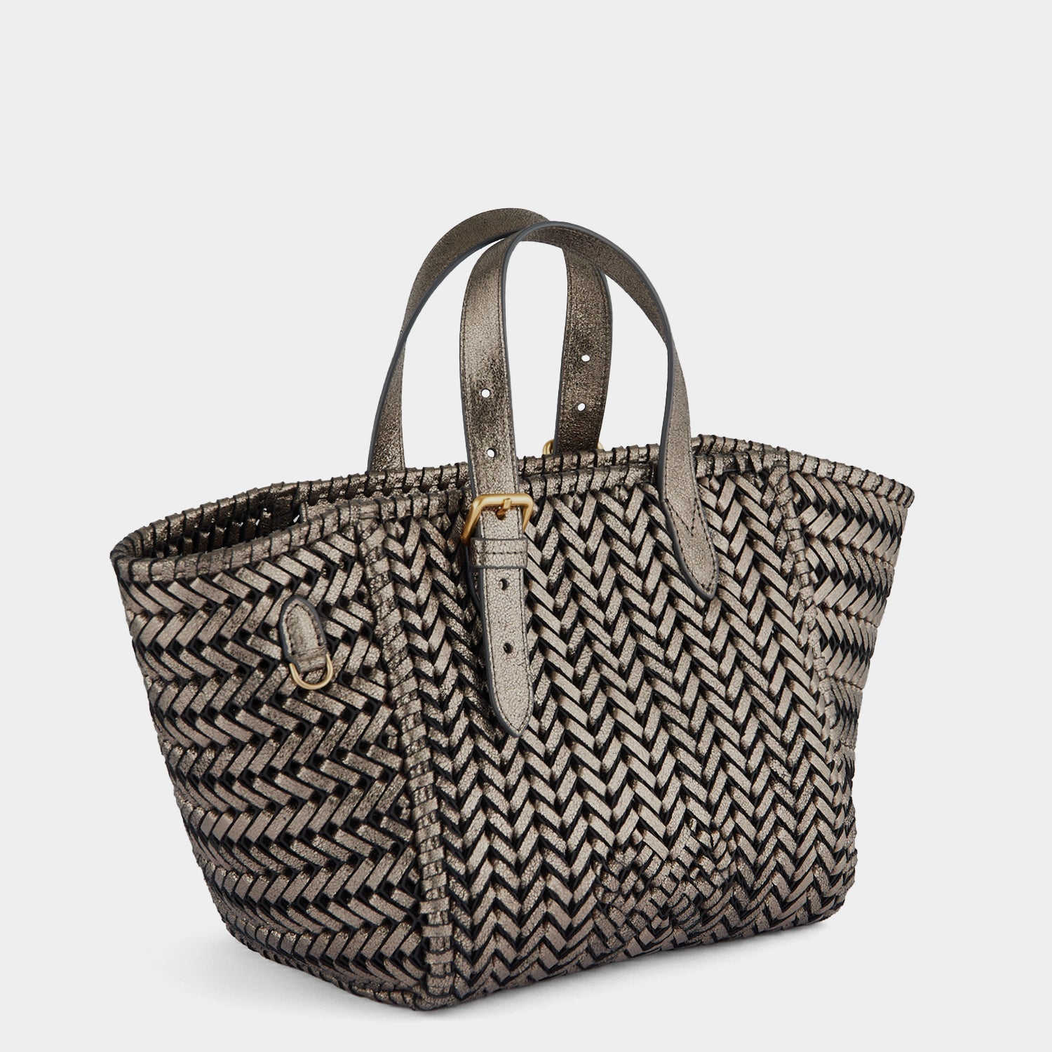 Neeson Small Square Tote -

          
            Capra Leather in Smog -
          

          Anya Hindmarch EU
