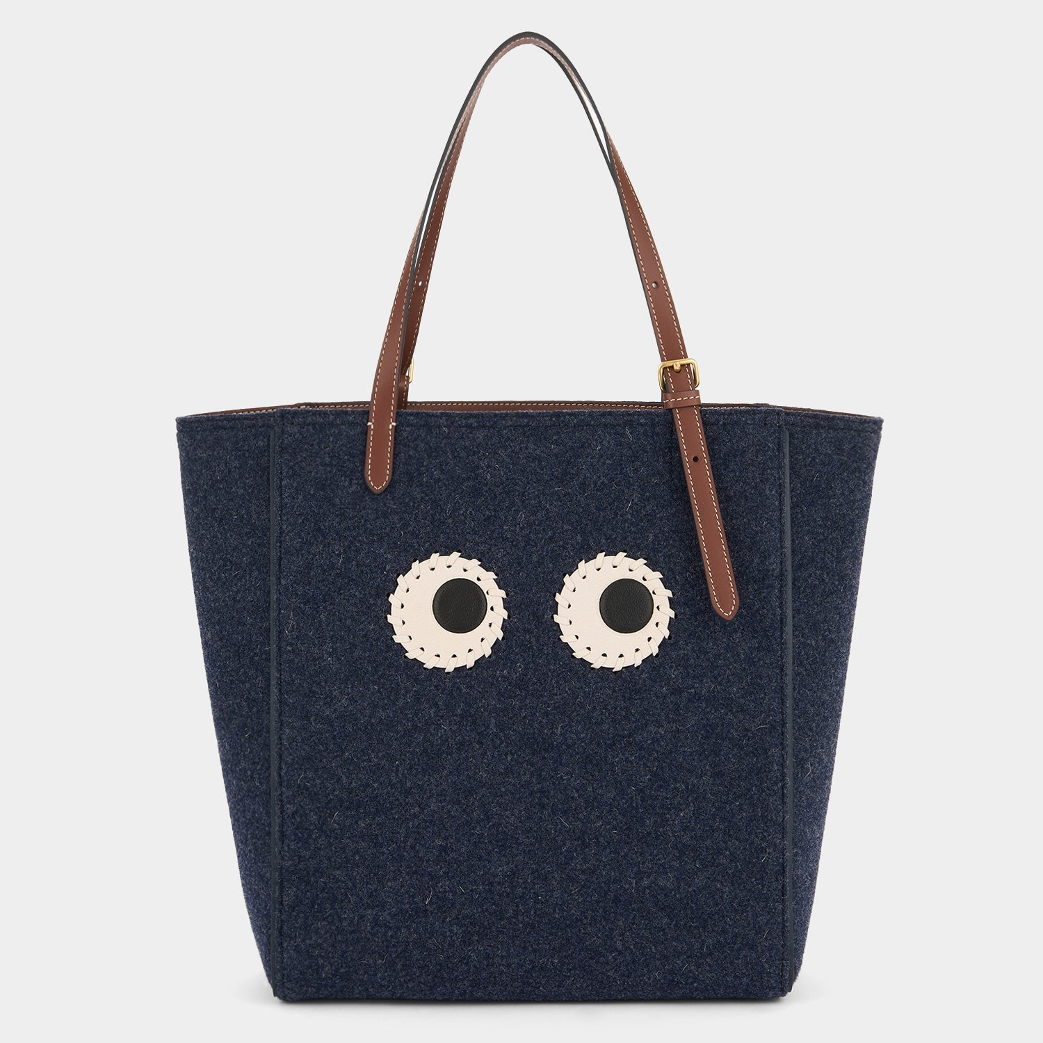 N/S Felt Small Eyes Tote -

          
            Wool Felt in Navy -
          

          Anya Hindmarch EU
