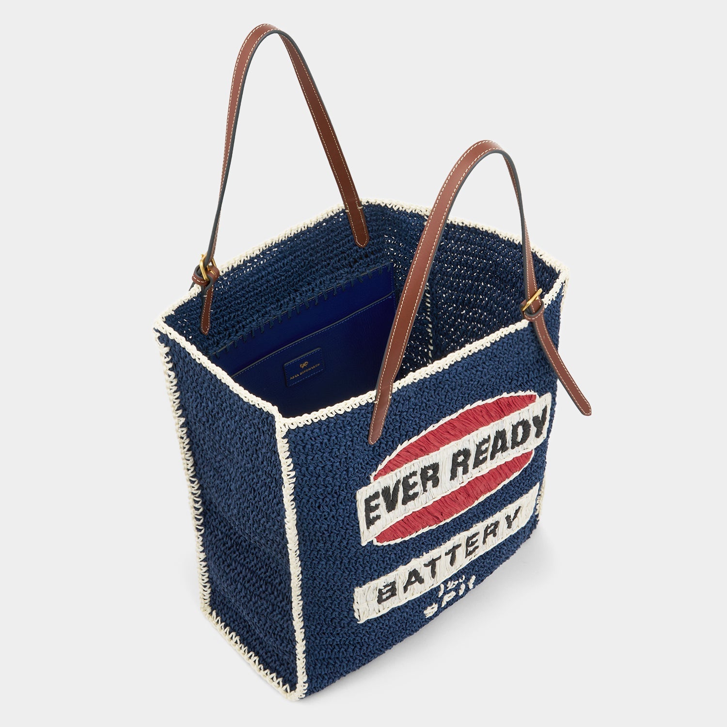 Anya Brands Ever Ready Raffia Tote -

          
            Paper Raffia in Dark Blue -
          

          Anya Hindmarch EU
