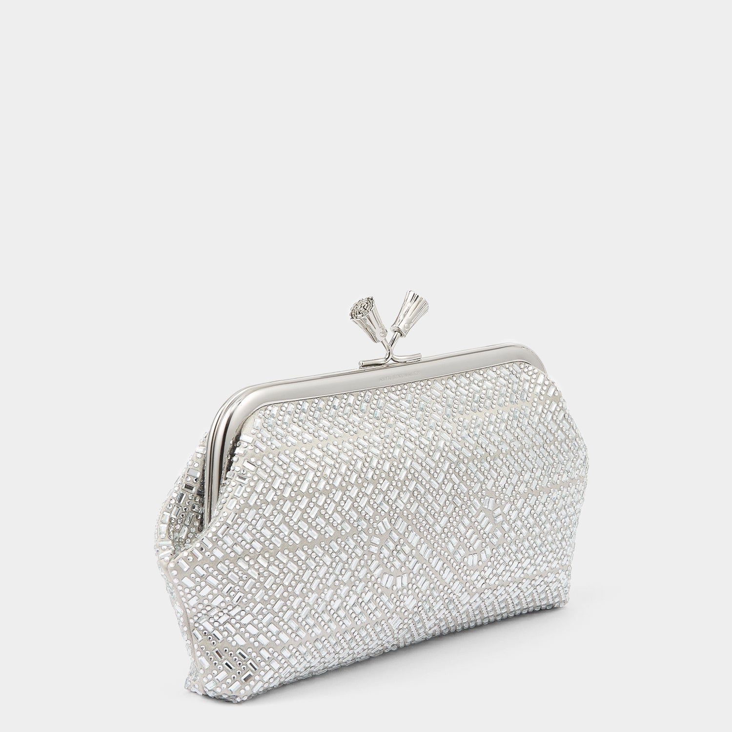 Maud Neeson Crystal Tassel Clutch -

          
            Crystals in Silver -
          

          Anya Hindmarch EU
