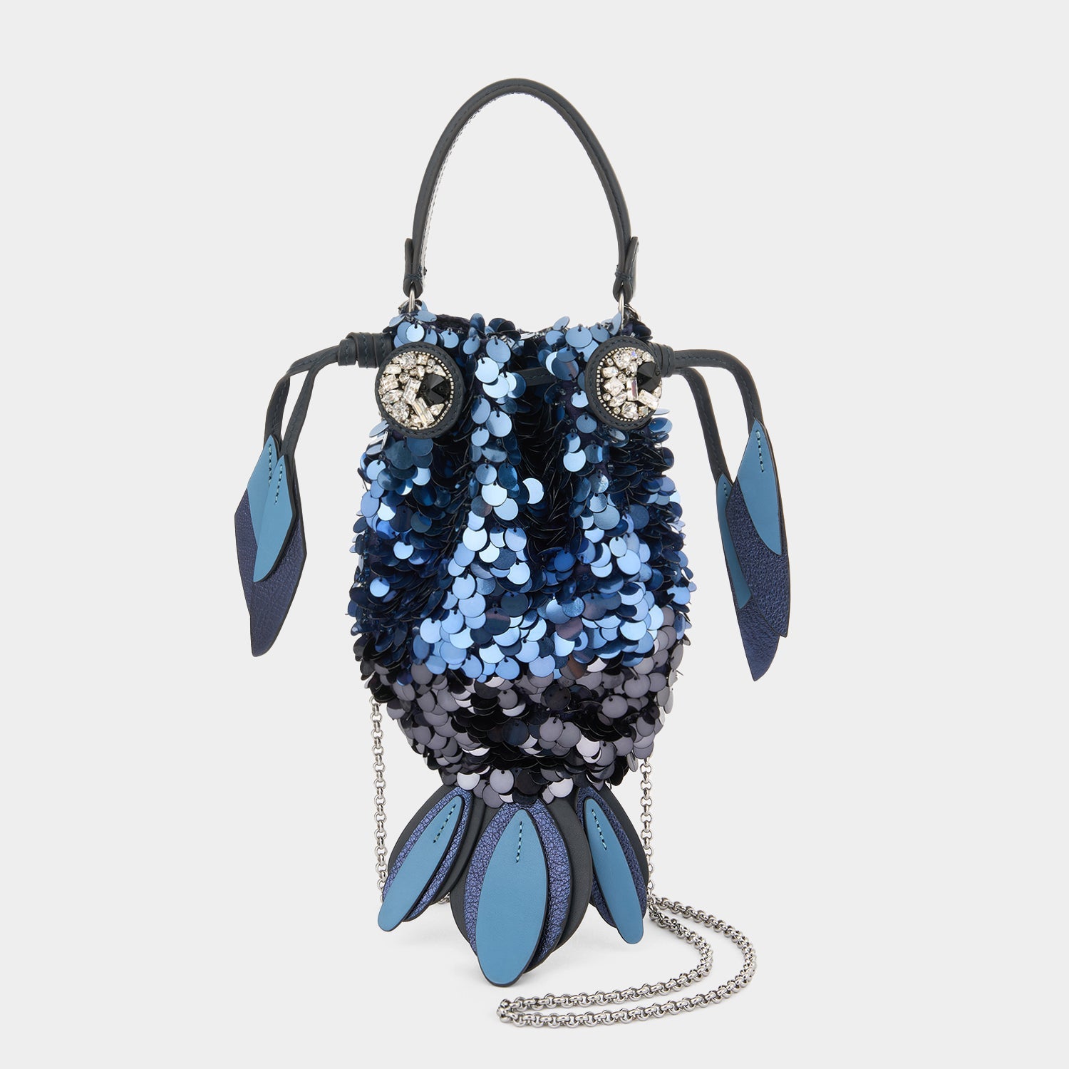 Fish Sequin Cross-body -

          
            Sequins in Marine -
          

          Anya Hindmarch EU
