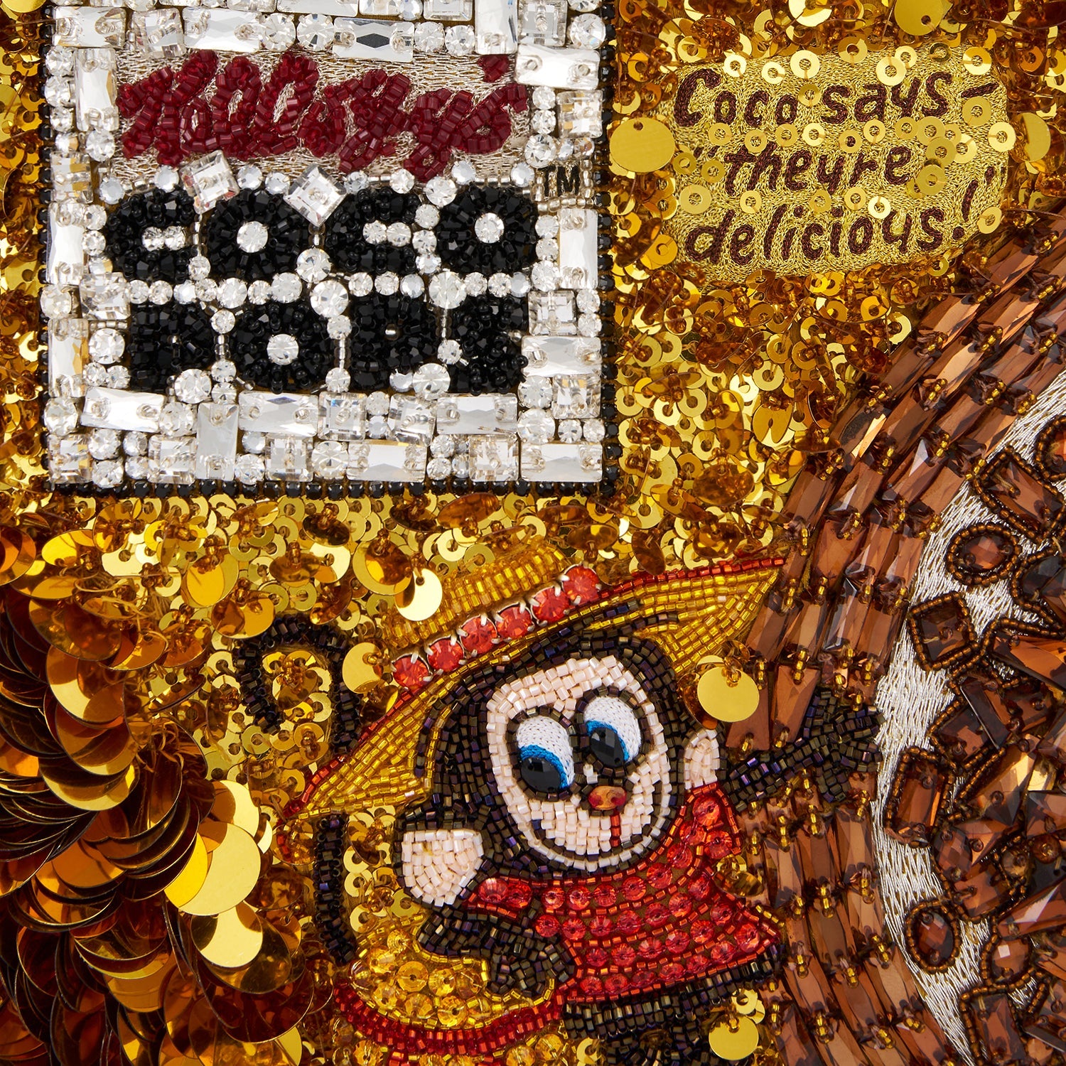 Anya Brands Coco Pops Mini Tote -

                  
                    Sequins in Old Gold -
                  

                  Anya Hindmarch EU
