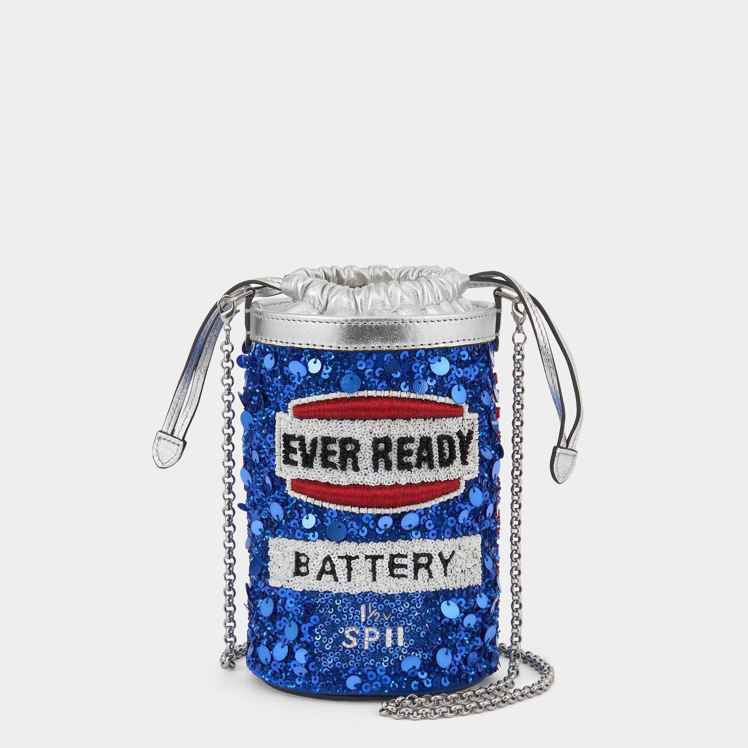 Anya Brands Ever Ready Mini Bucket Bag -

          
            Sequins in Blueberry -
          

          Anya Hindmarch EU
