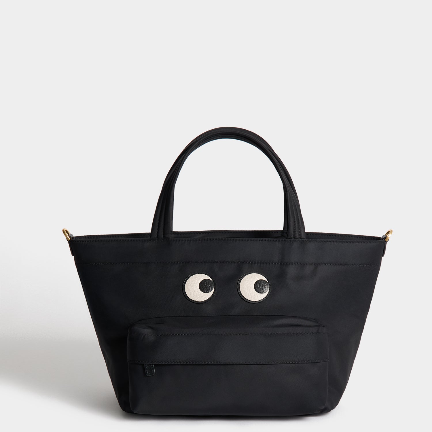 E/W Eyes Mini Cross-body Tote -

          
            Regenerated ECONYL® in Black -
          

          Anya Hindmarch EU
