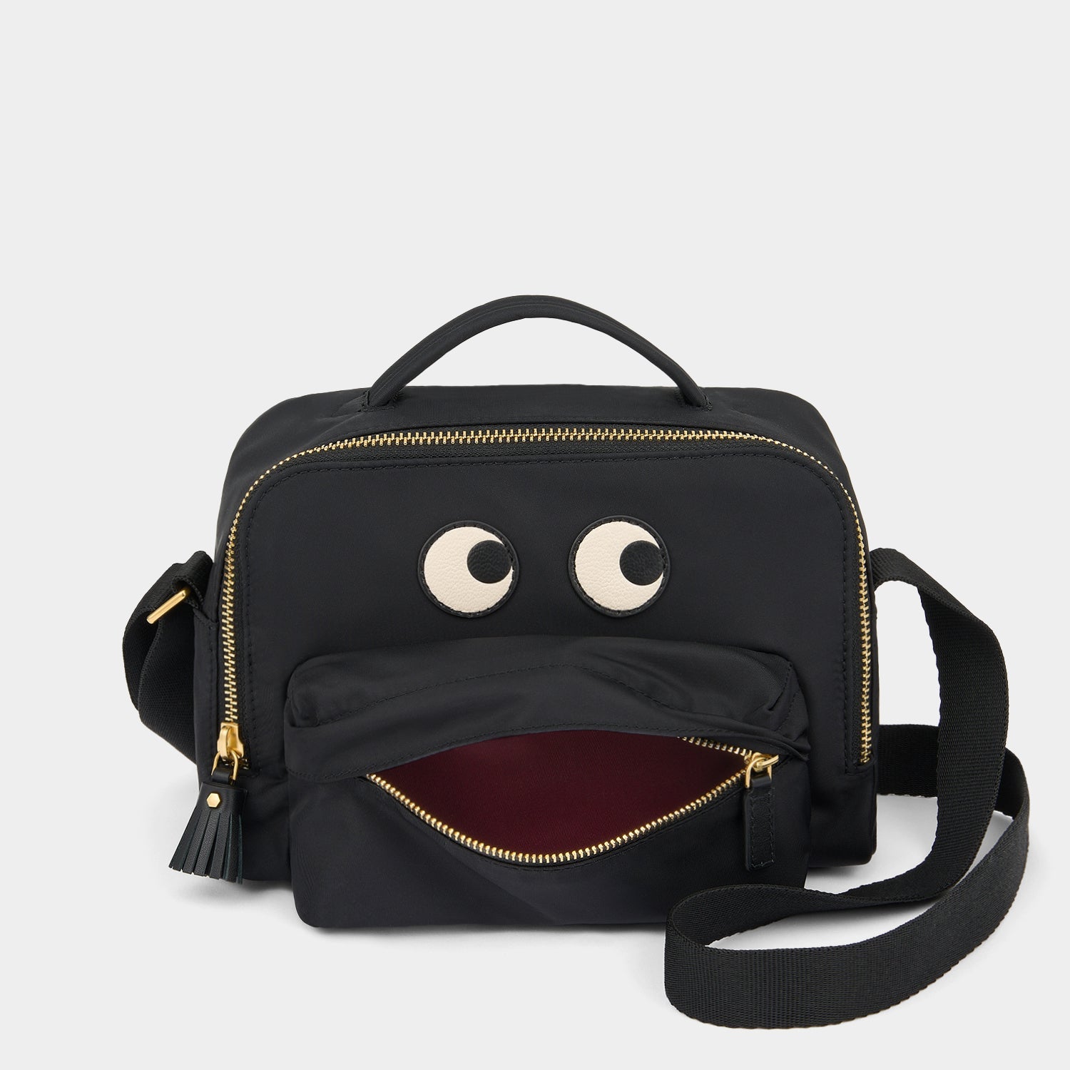 Eyes Cross-body -

          
            Regenerated ECONYL® in Black -
          

          Anya Hindmarch EU
