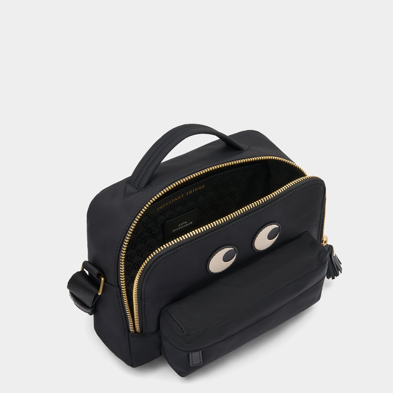 Eyes Cross-body -

          
            Regenerated ECONYL® in Black -
          

          Anya Hindmarch EU
