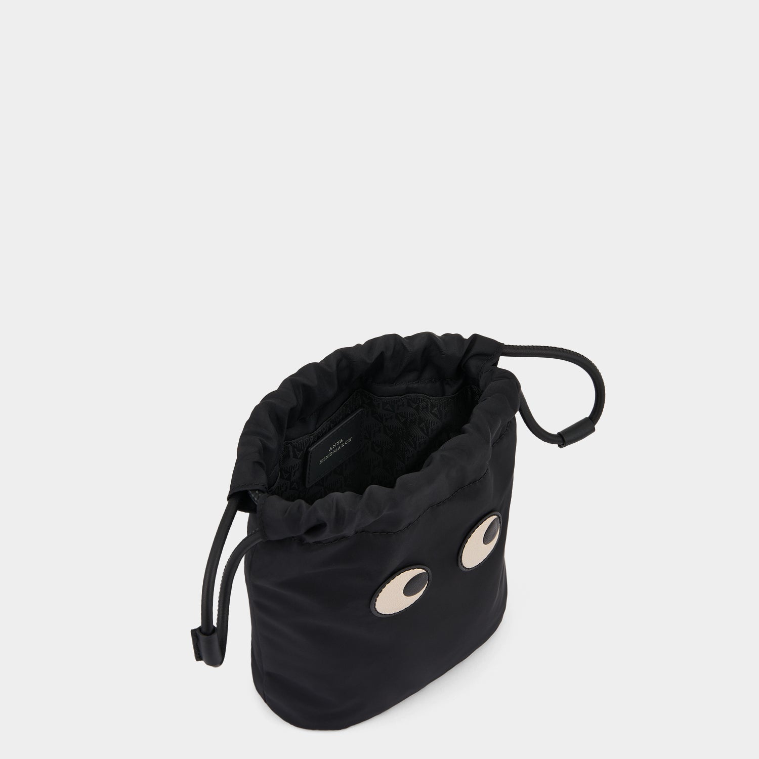 Eyes Drawstring Pouch -

          
            Regenerated ECONYL® in Black -
          

          Anya Hindmarch EU
