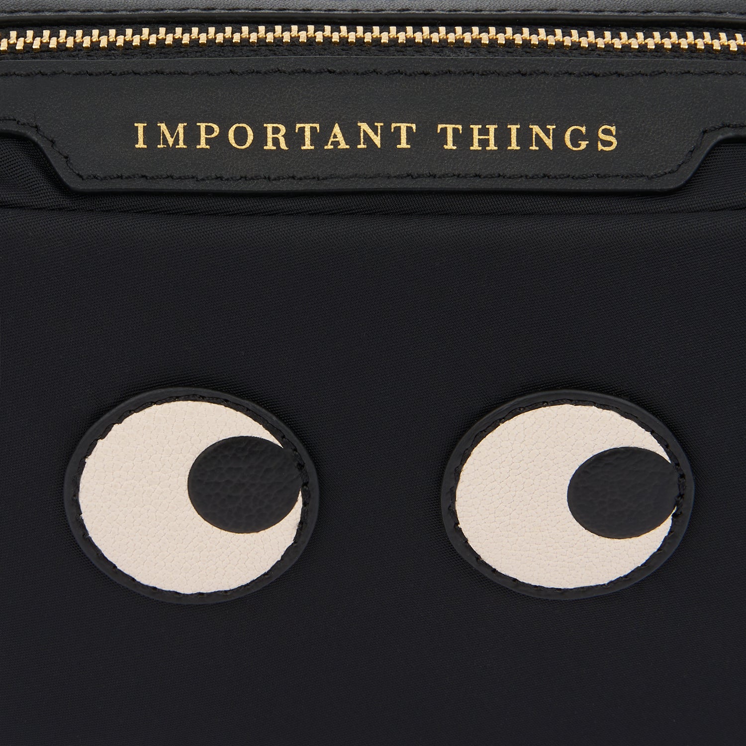 Eyes important Things Pouch -

          
            Regenerated ECONYL® in Black -
          

          Anya Hindmarch EU
