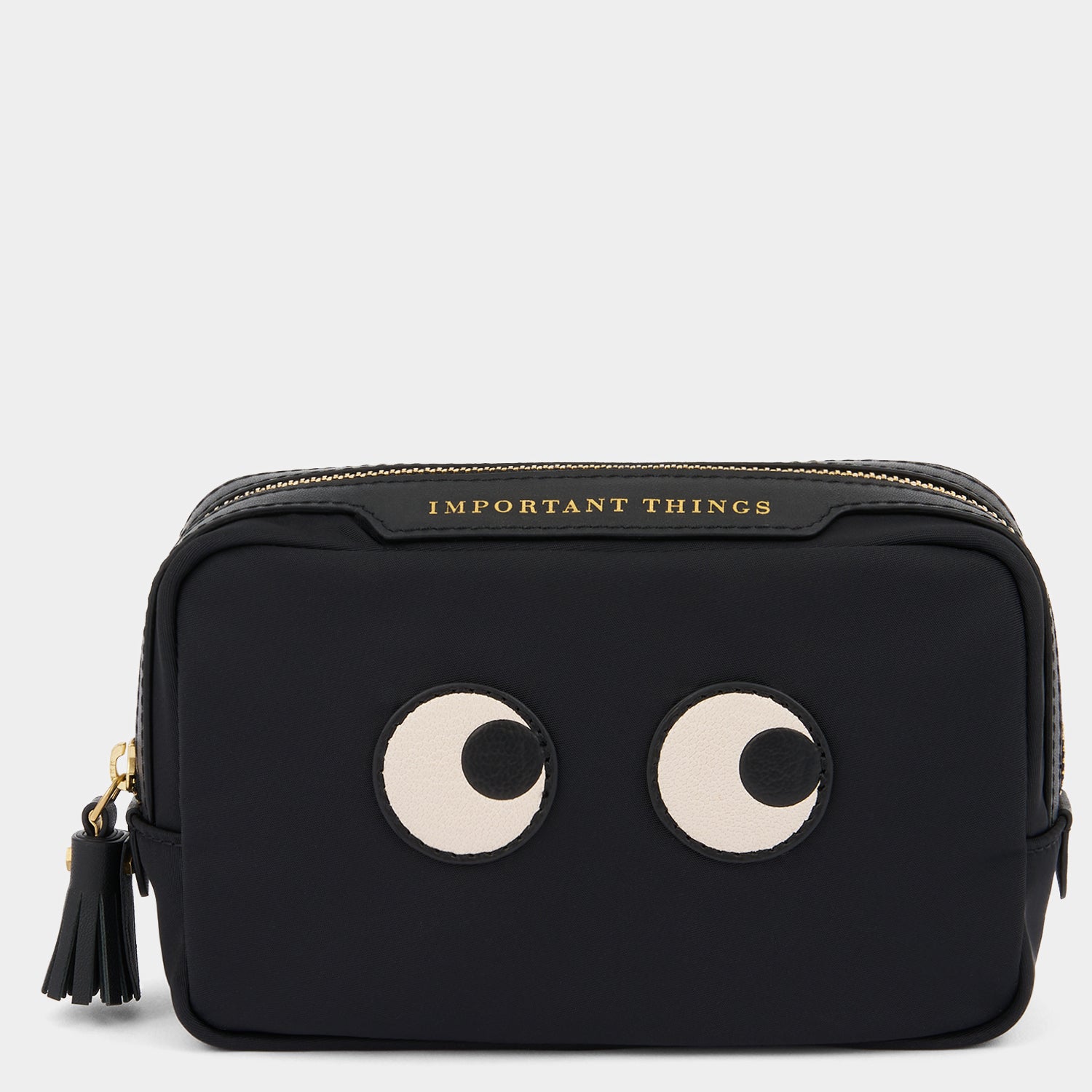 Eyes important Things Pouch -

          
            Regenerated ECONYL® in Black -
          

          Anya Hindmarch EU
