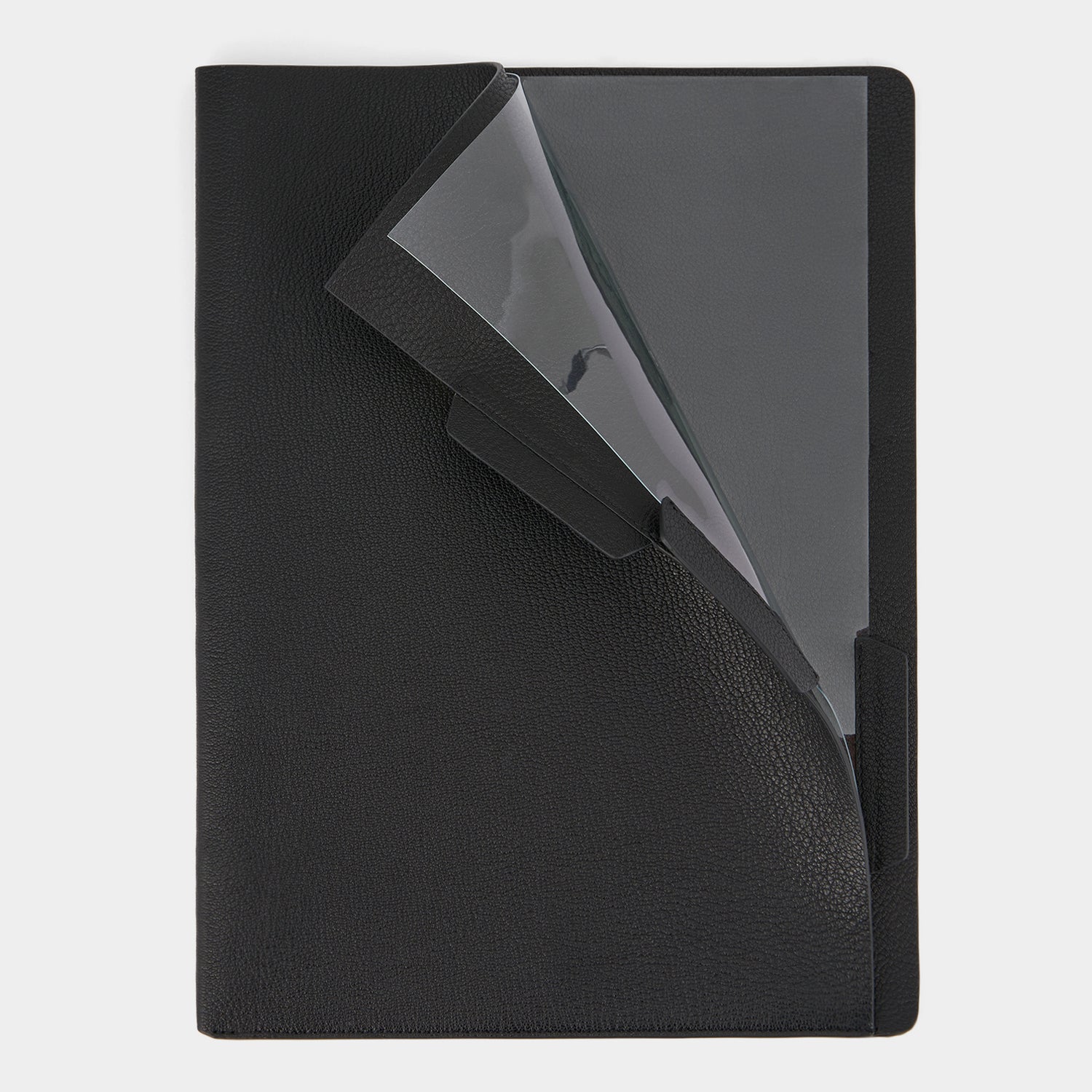 Eyes A4 Document Sleeve -

          
            Capra Leather in Black -
          

          Anya Hindmarch EU
