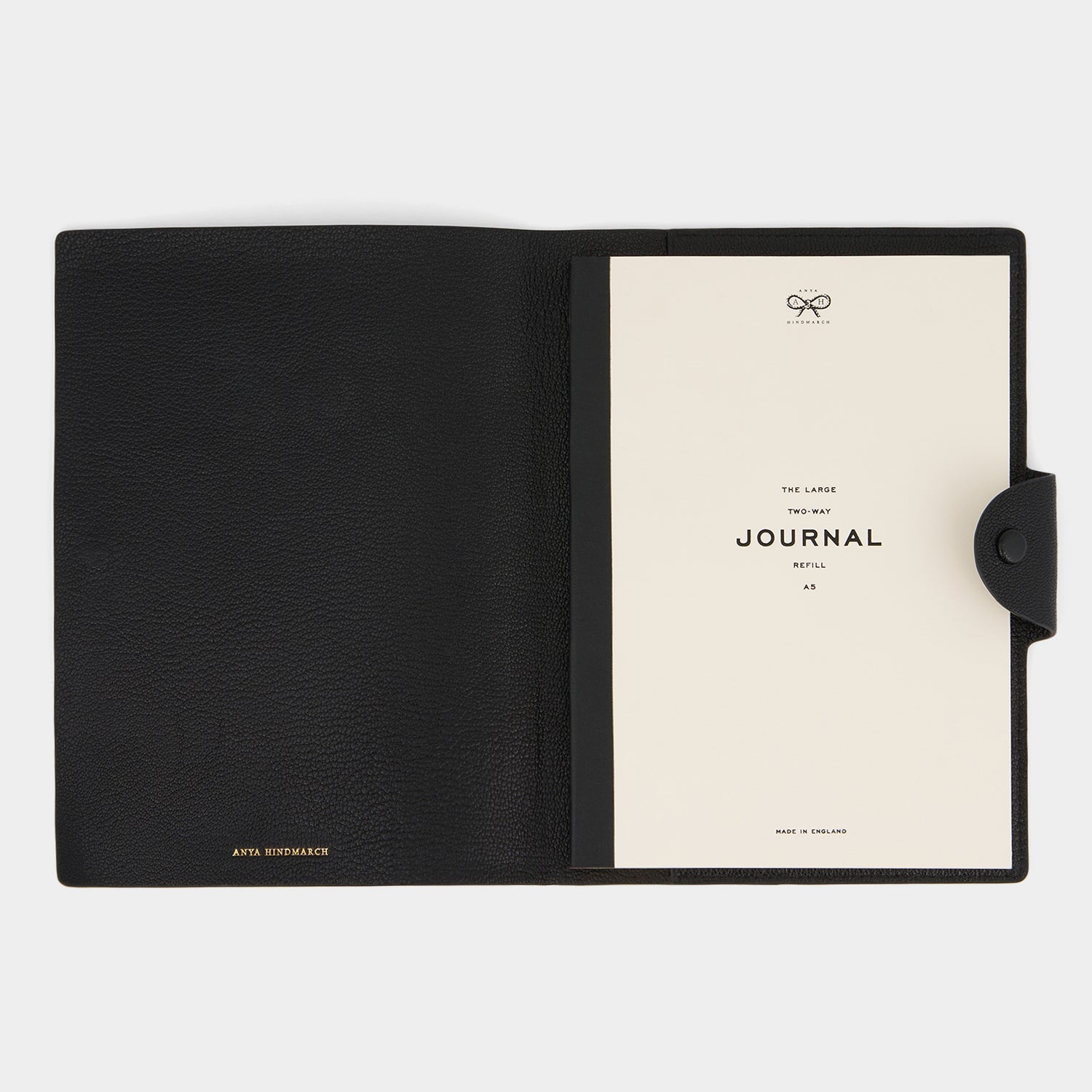 Eyes A5 Journal -

          
            Capra Leather in Black -
          

          Anya Hindmarch EU
