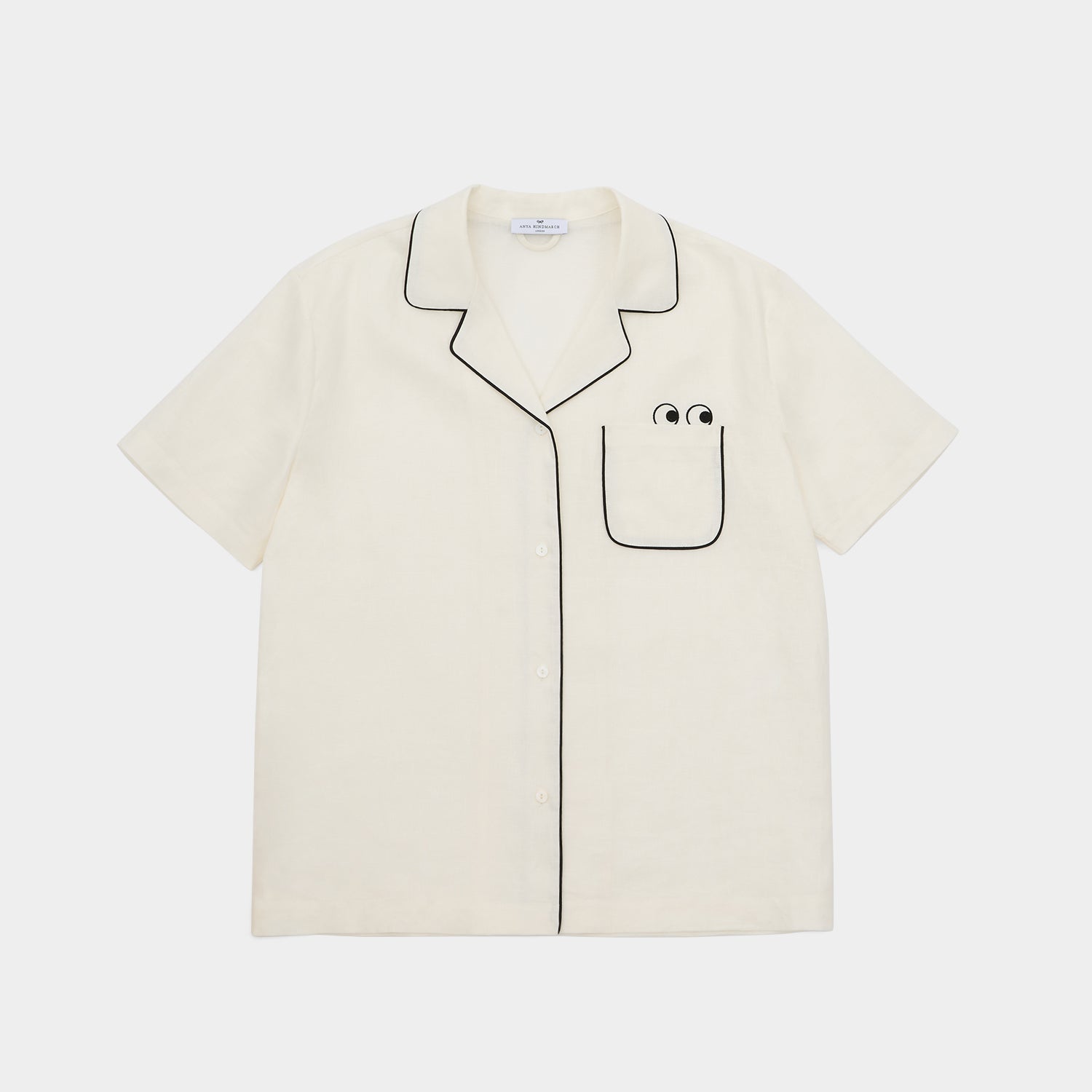 Eyes Short Linen Pyjamas -

          
            Linen in Chalk -
          

          Anya Hindmarch EU
