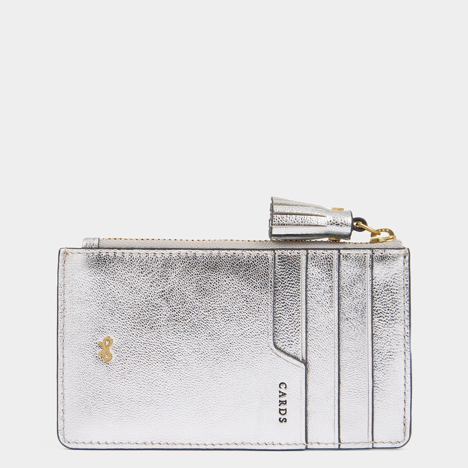 Anya Brands Nurofen Zip Card Case -

                  
                    Capra Leather in Metallic Silver -
                  

                  Anya Hindmarch EU
