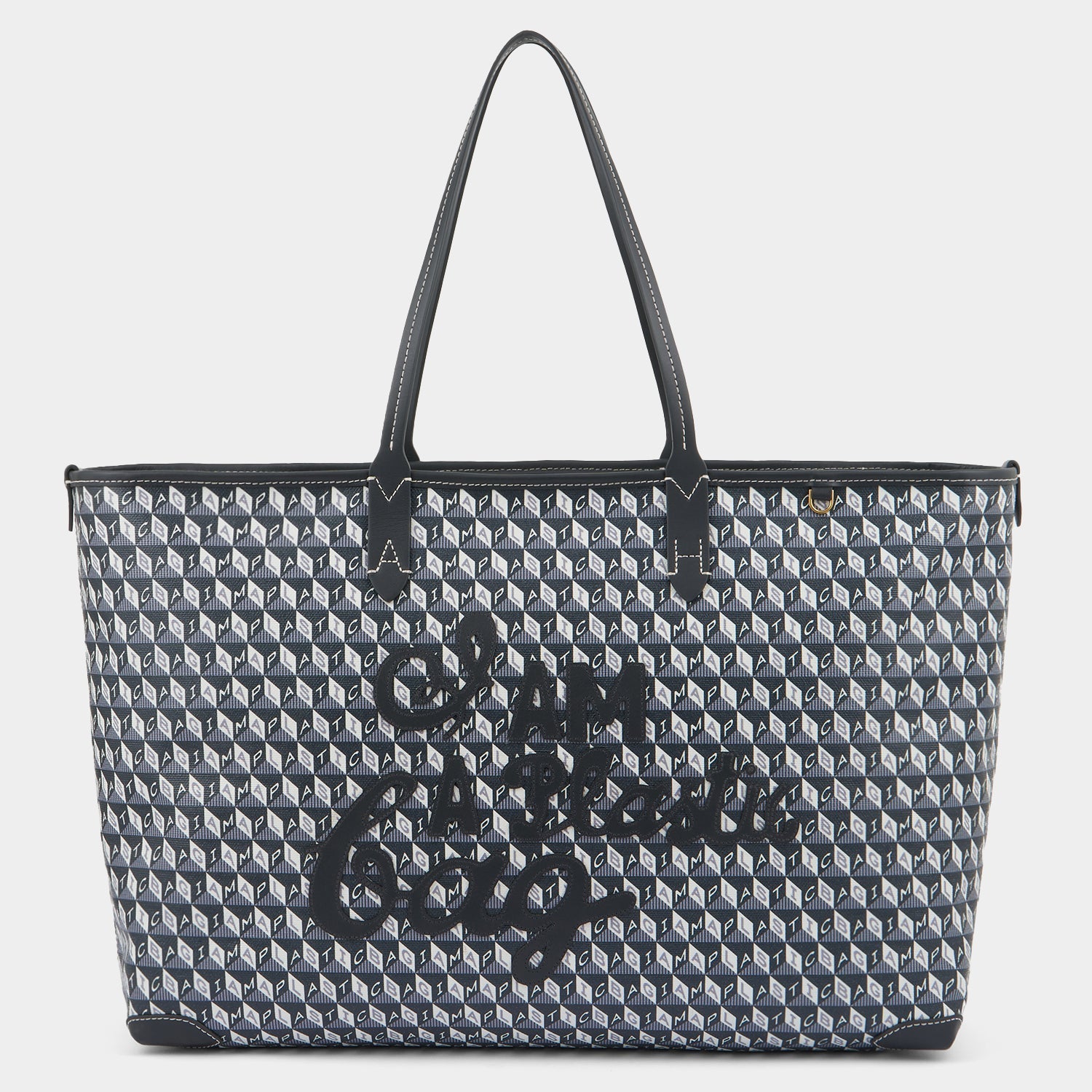 I Am A Plastic Bag Zipped Motif Tote -

          
            Recycled Canvas in Charcoal -
          

          Anya Hindmarch EU
