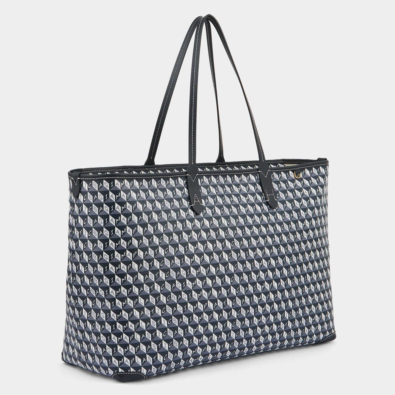 I Am A Plastic Bag Zipped Tote -

          
            Recycled Canvas in Charcoal -
          

          Anya Hindmarch EU
