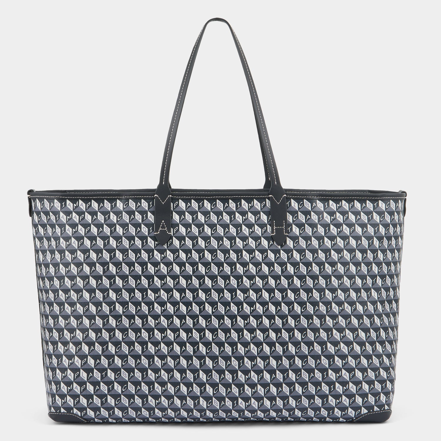 I Am A Plastic Bag Zipped Tote -

          
            Recycled Canvas in Charcoal -
          

          Anya Hindmarch EU
