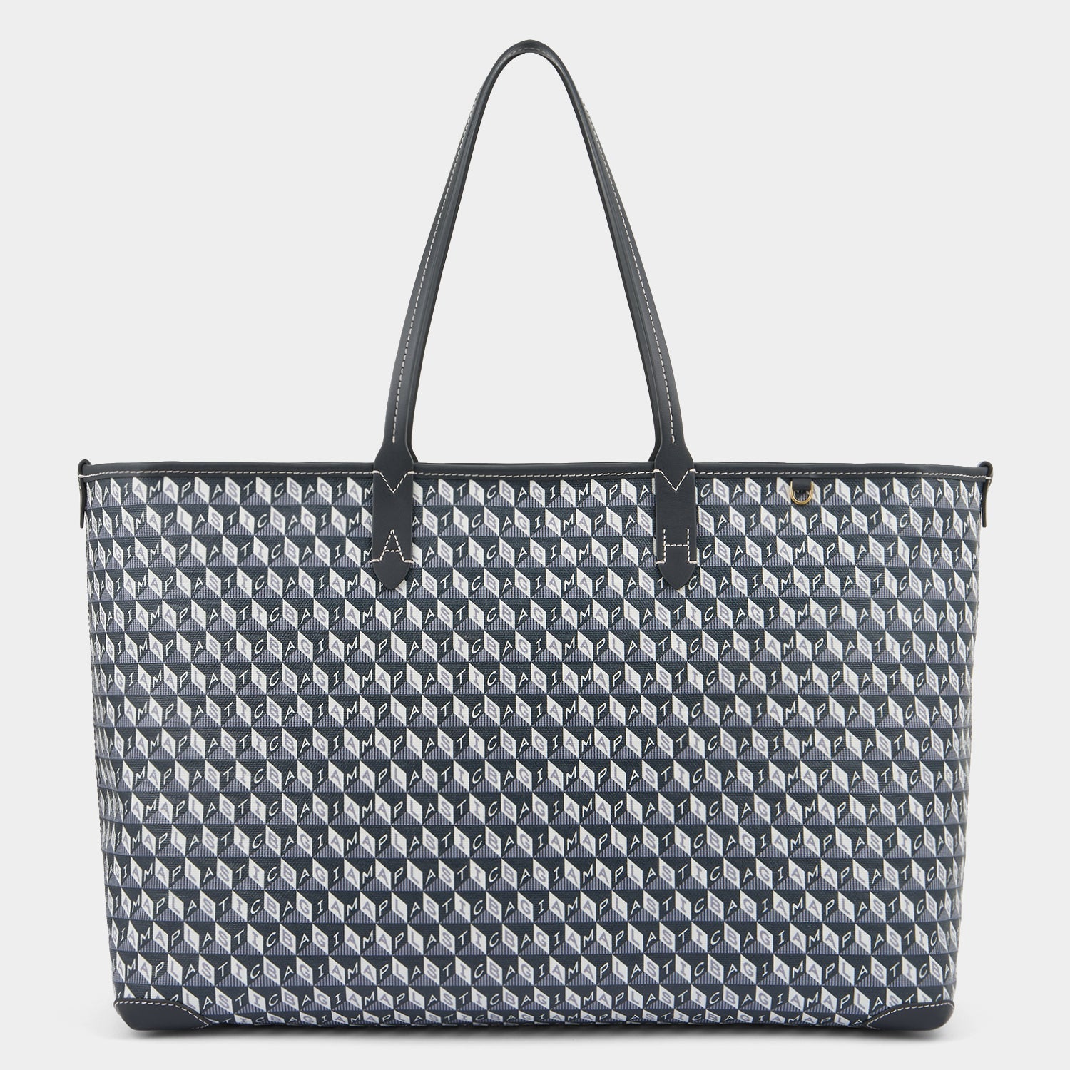 I Am A Plastic Bag Zipped Tote -

          
            Recycled Canvas in Charcoal -
          

          Anya Hindmarch EU
