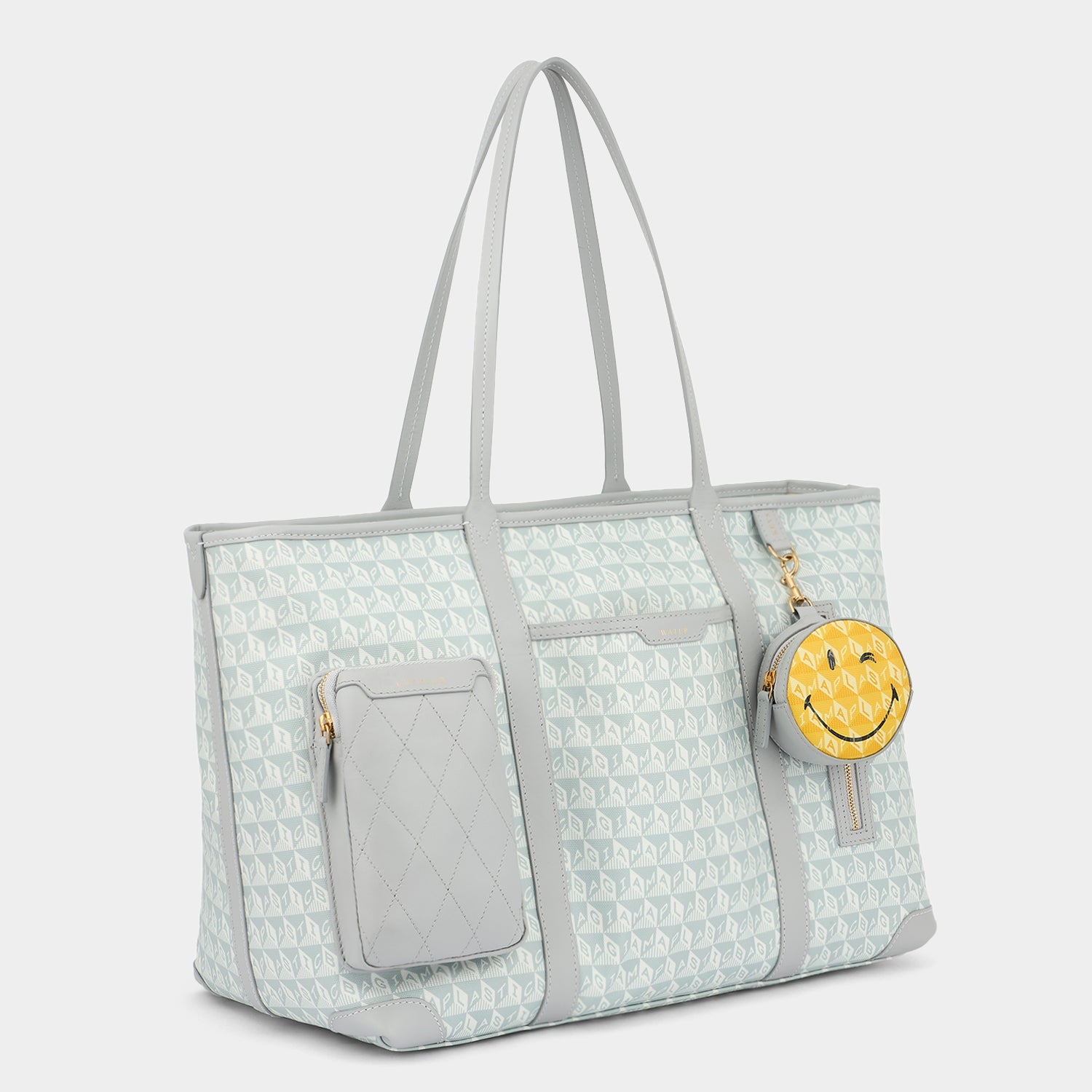 I Am A Plastic Bag Wink In-flight Tote -

          
            Recycled Canvas in Frost -
          

          Anya Hindmarch EU
