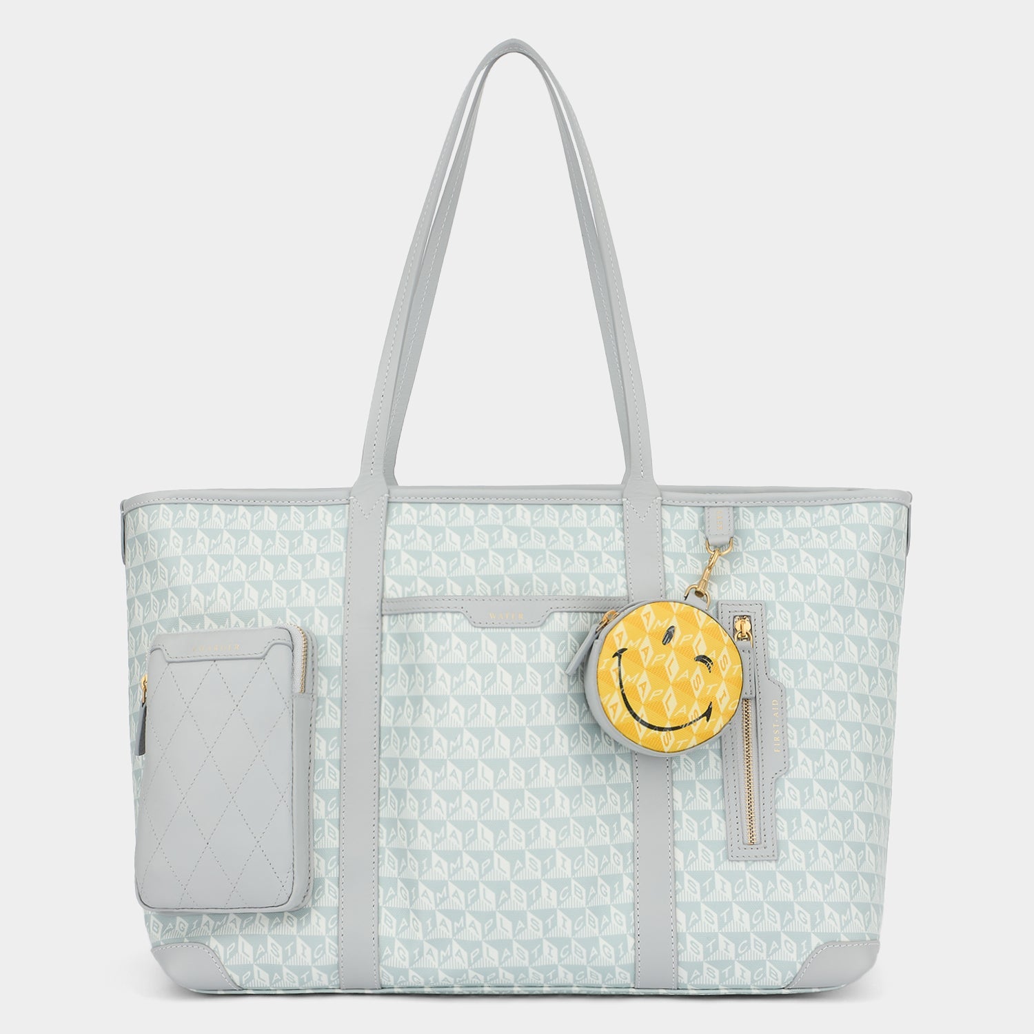 I Am A Plastic Bag Wink In-flight Tote -

          
            Recycled Canvas in Frost -
          

          Anya Hindmarch EU
