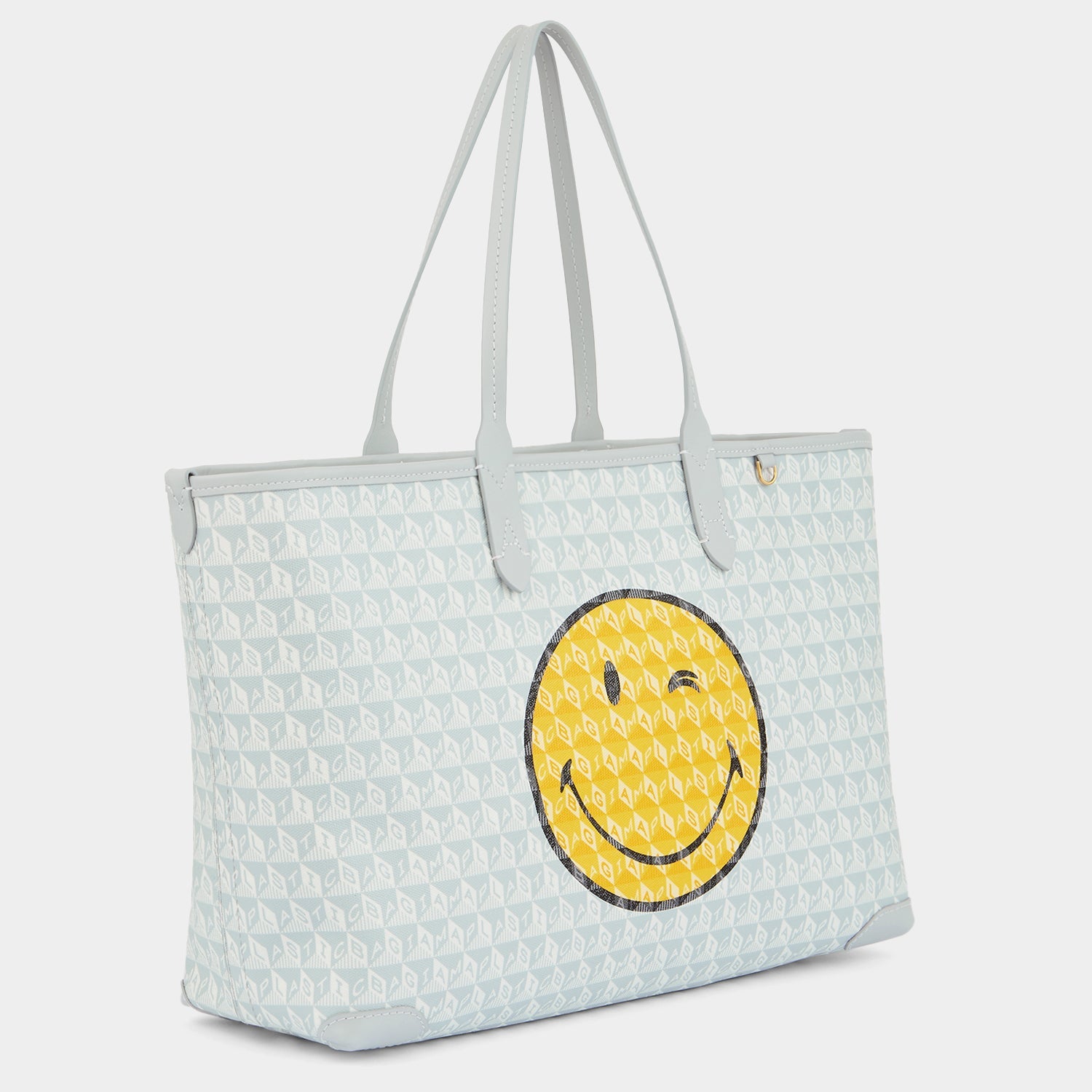 I Am A Plastic Bag Wink Zipped Tote -

          
            Recycled Canvas in Frost -
          

          Anya Hindmarch EU
