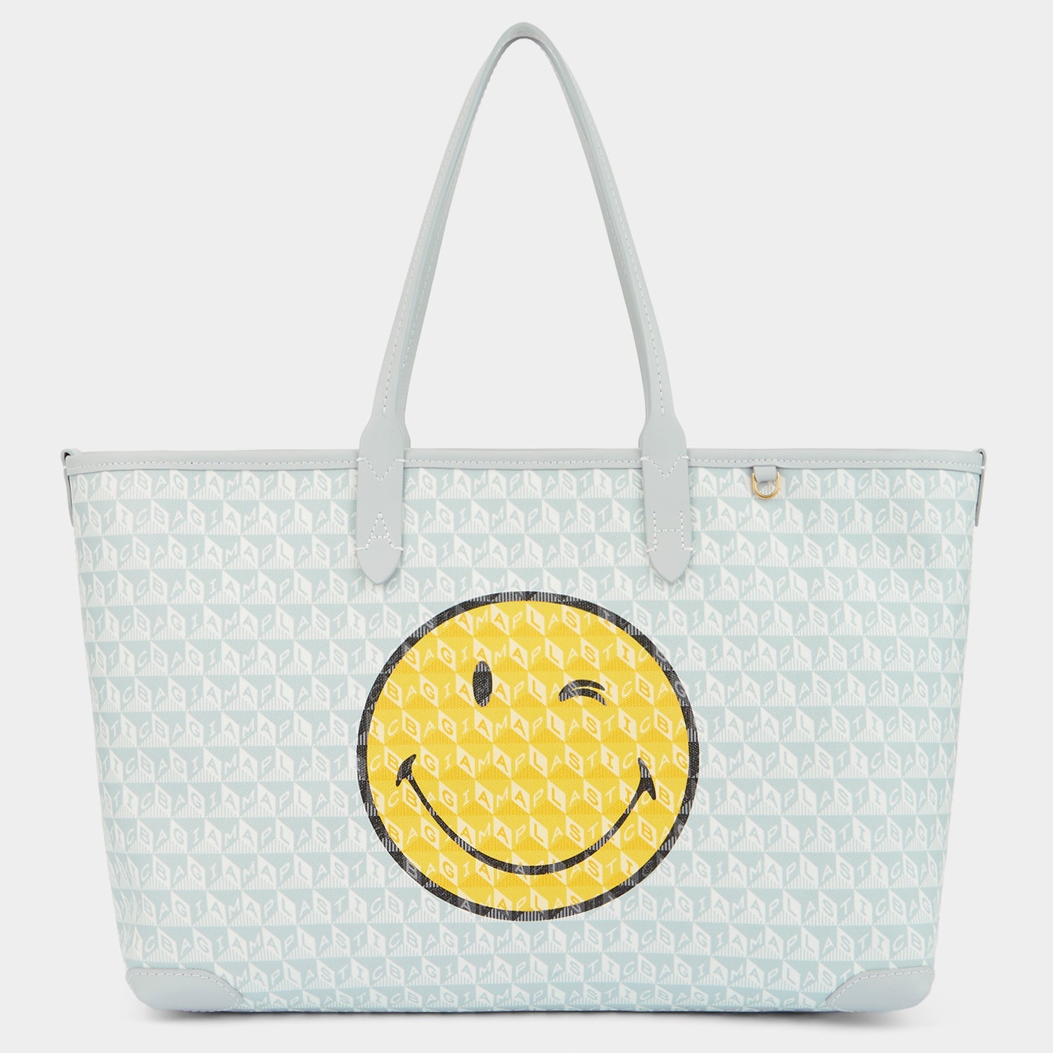 I Am A Plastic Bag Wink Zipped Tote -

          
            Recycled Canvas in Frost -
          

          Anya Hindmarch EU
