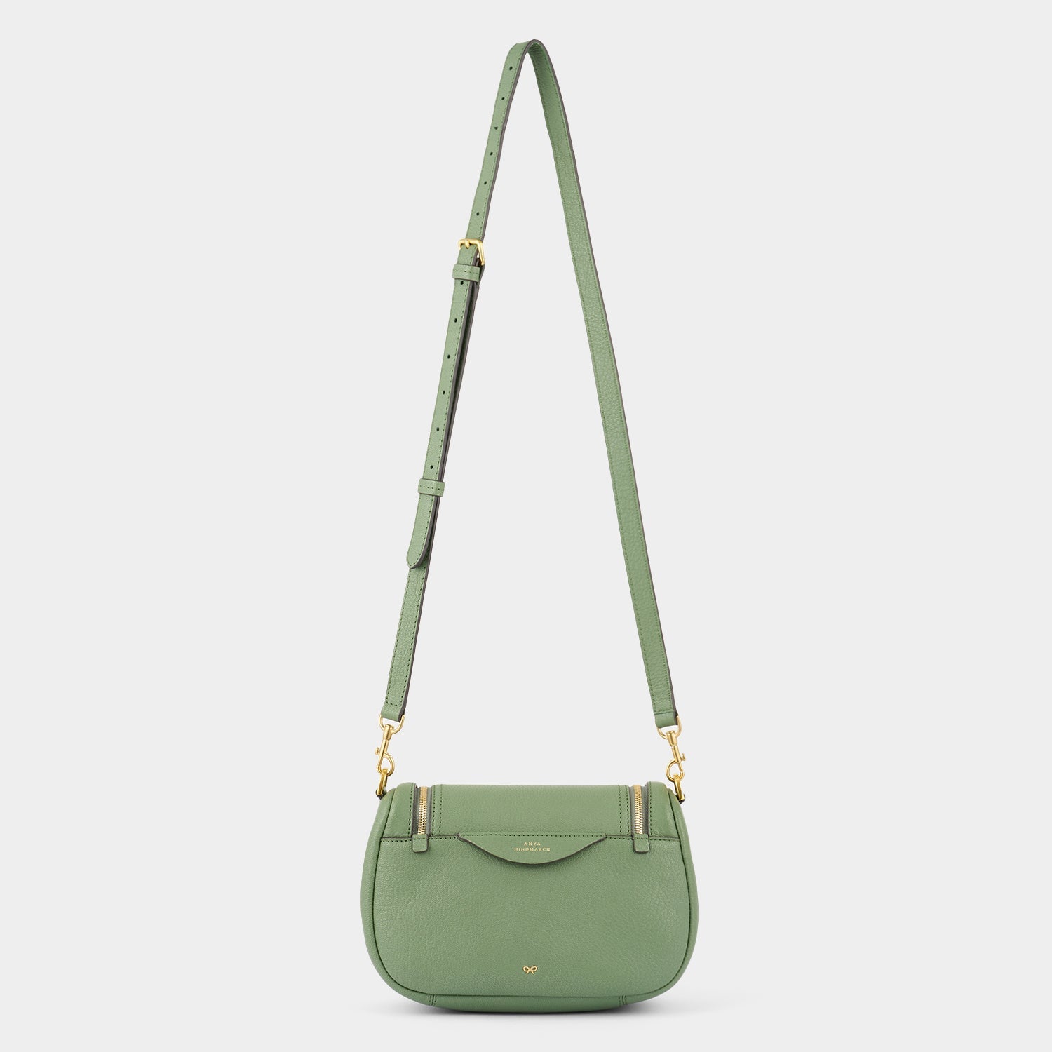 Vere Small Soft Satchel Cross-body -

          
            Grain Leather in Moss -
          

          Anya Hindmarch EU
