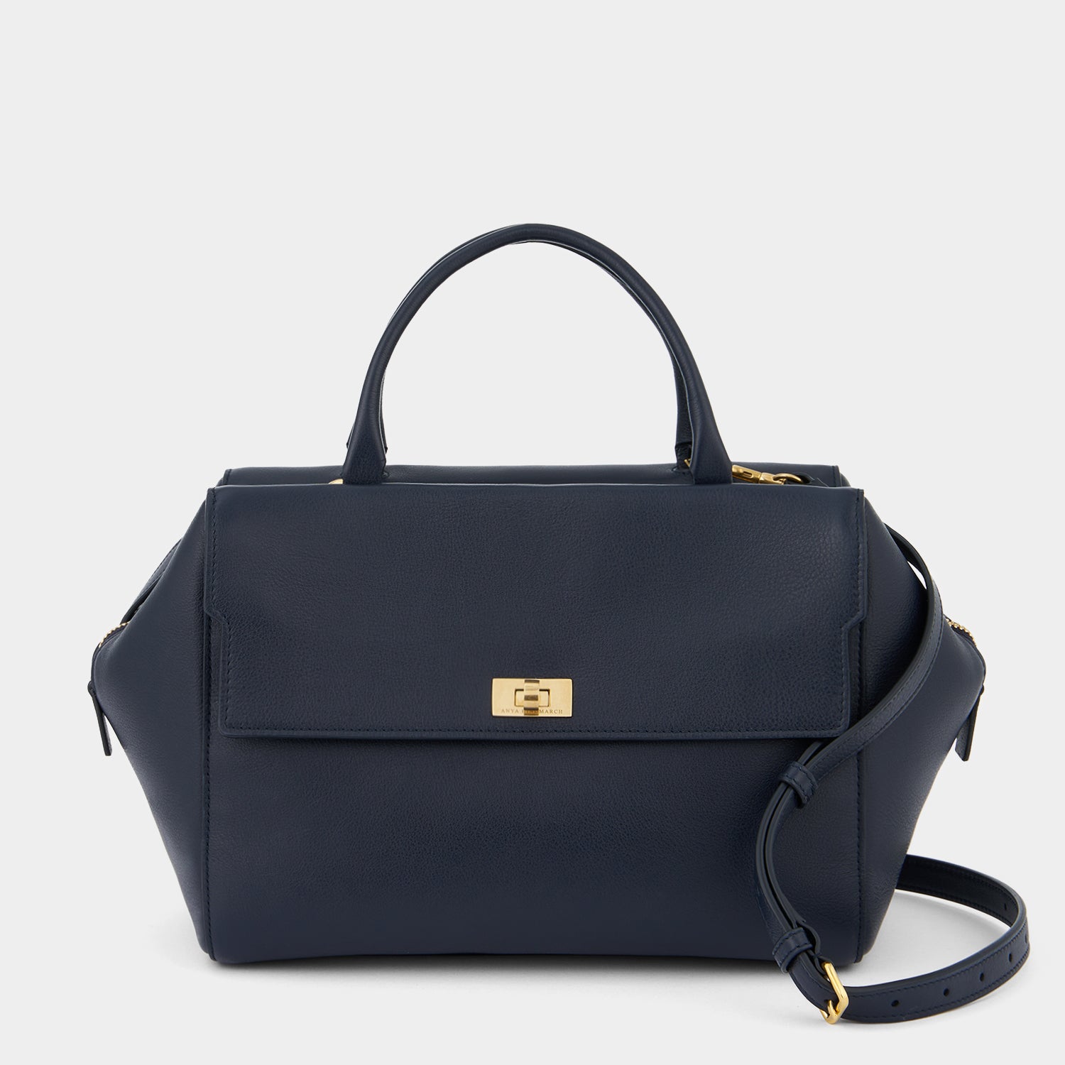 Seaton Cross-body -

          
            Calf Leather in Marine -
          

          Anya Hindmarch EU
