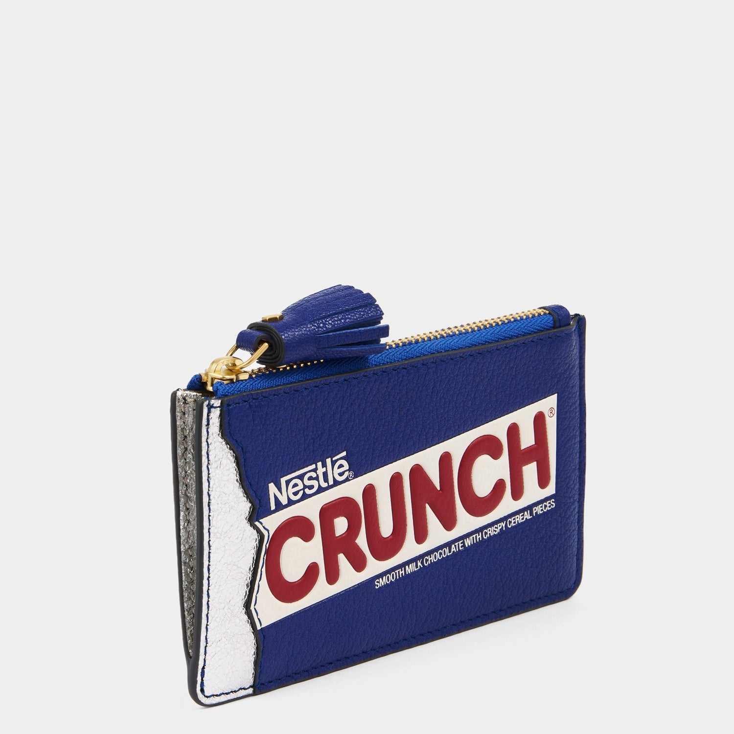 Anya Brands Crunch Zip Card Case -

                  
                    Capra Leather in Metallic Dark Blue -
                  

                  Anya Hindmarch EU
