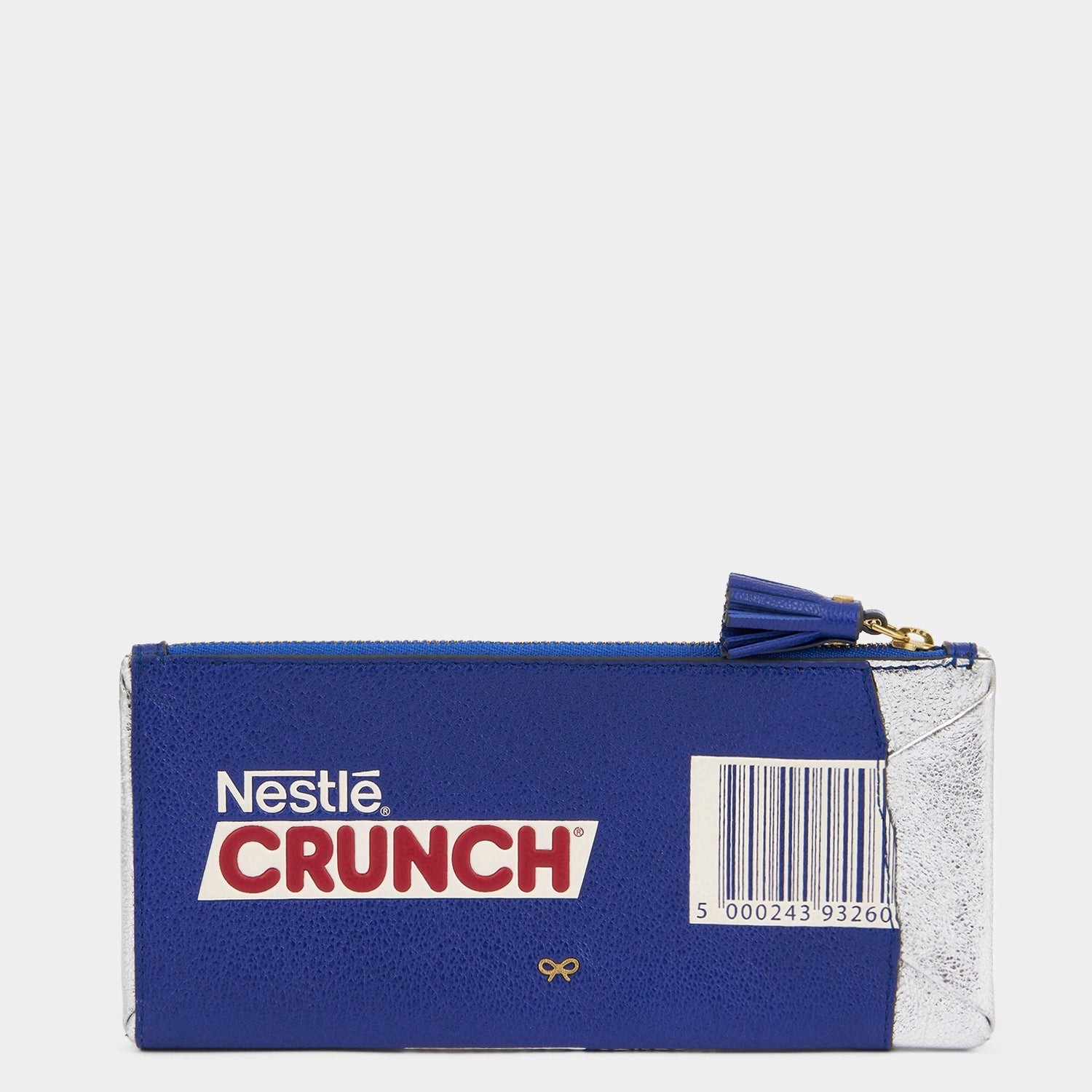 Anya Brands Crunch Pencil Case -

          
            Capra Leather in Metallic Dark Blue -
          

          Anya Hindmarch EU
