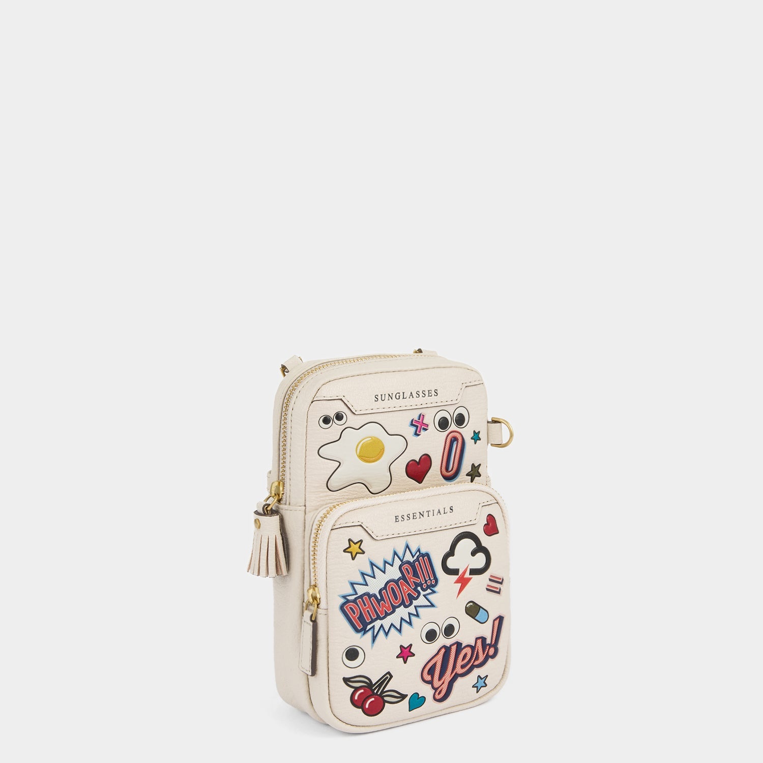 All Over Stickers Essential Cross-body -

                  
                    Capra Leather in Chalk -
                  

                  Anya Hindmarch EU
