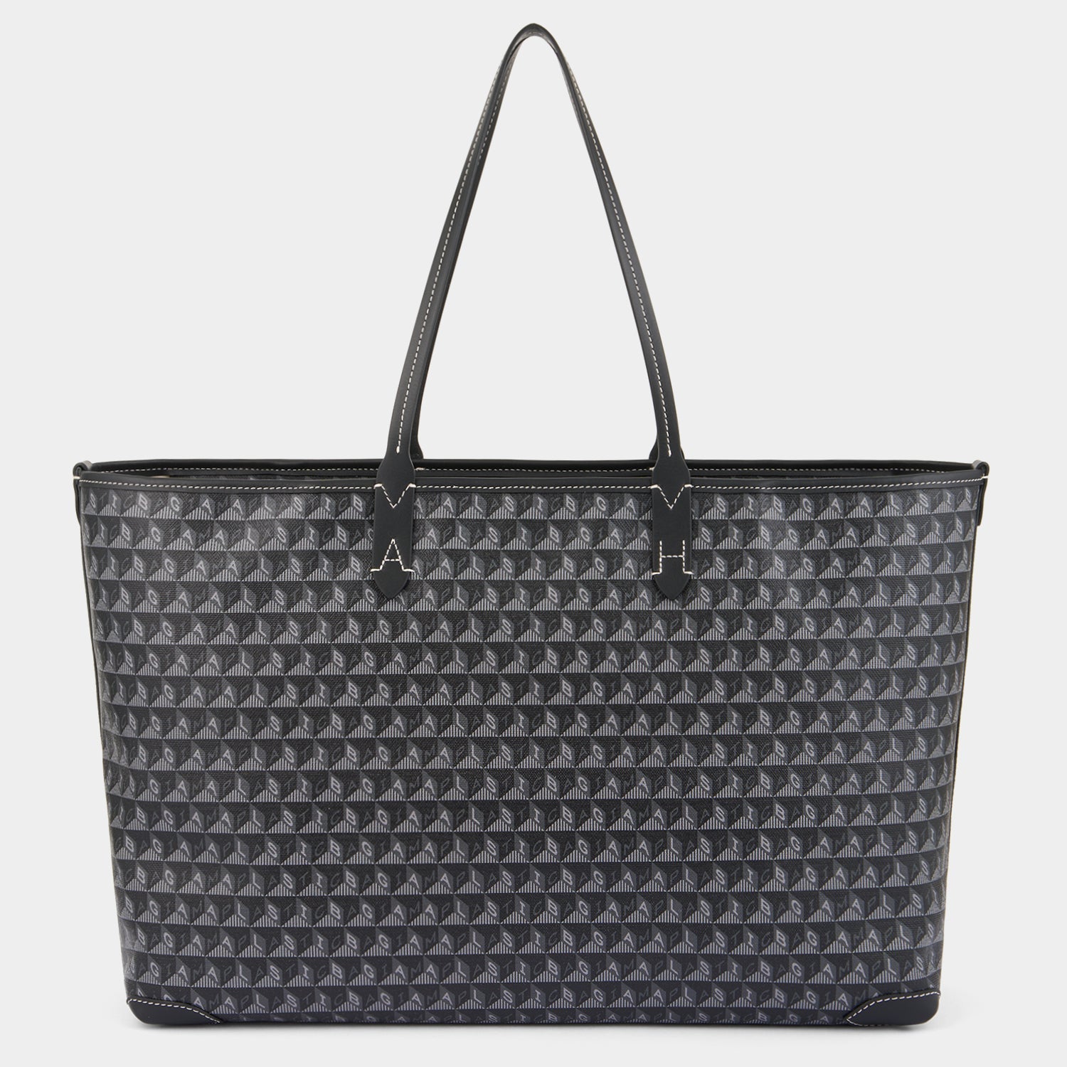 I Am A Plastic Bag Zipped Motif Tote -

          
            Recycled Canvas in Black -
          

          Anya Hindmarch EU
