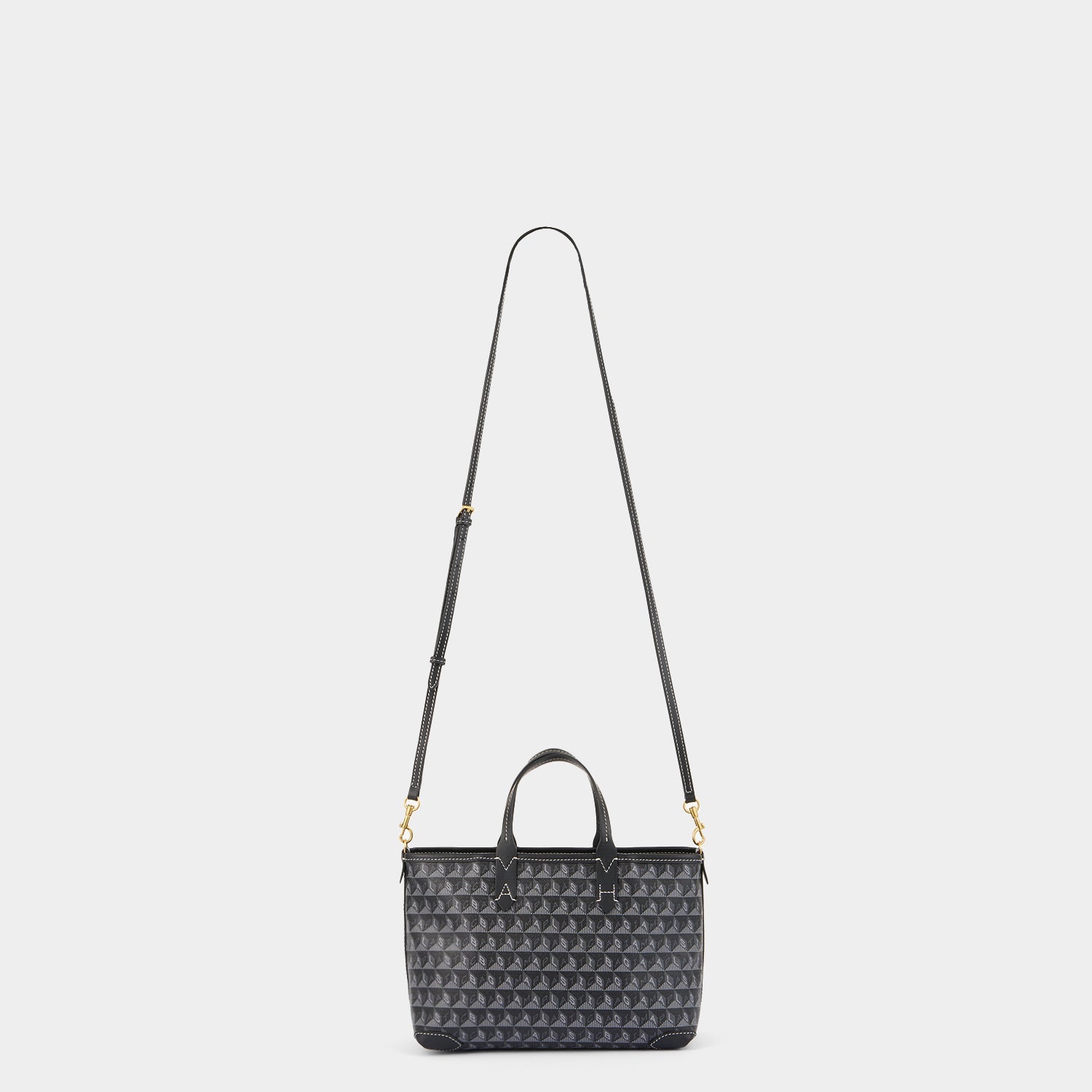 I Am A Plastic Bag XS Zipped Motif Cross-body Tote -

          
            Recycled Canvas in Black -
          

          Anya Hindmarch EU
