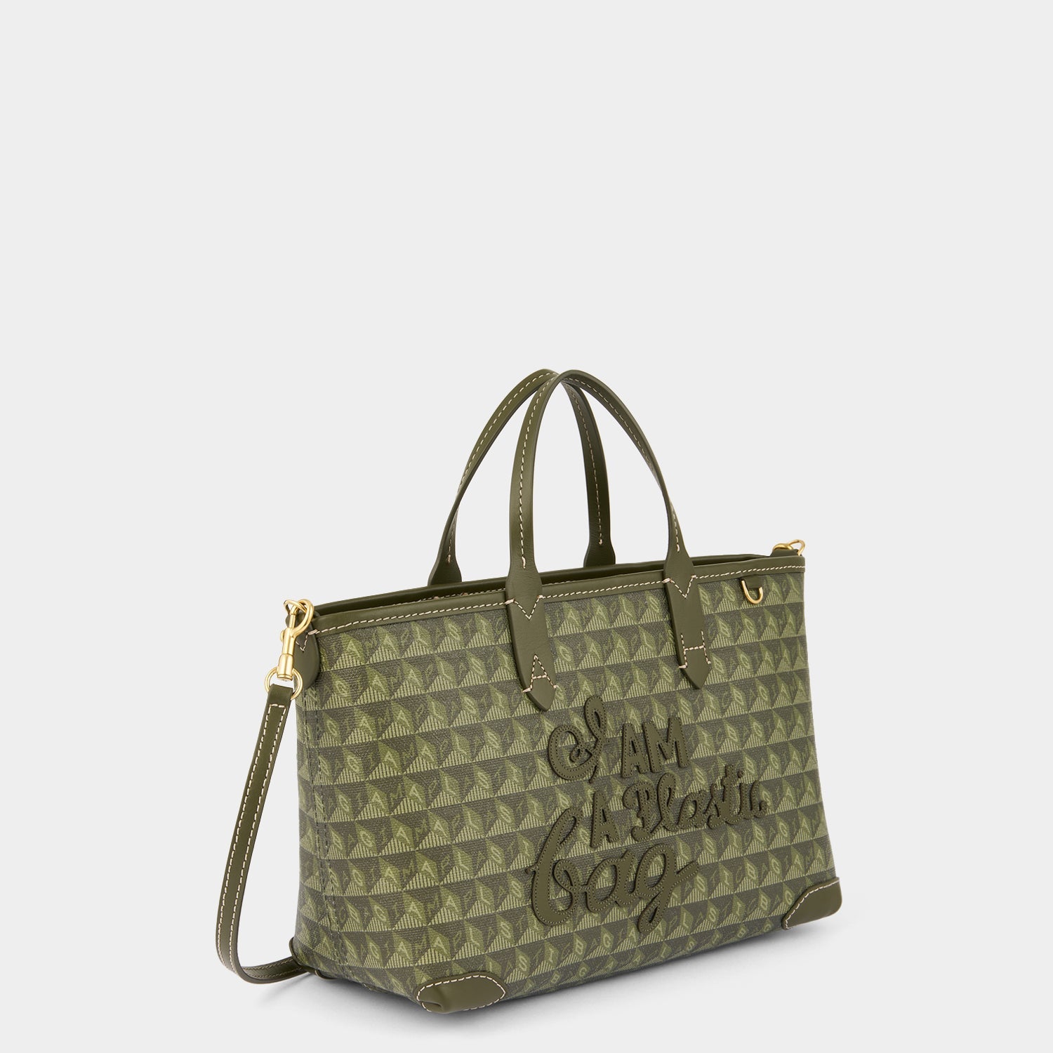 I Am A Plastic Bag XS Zipped Motif Cross-body Tote -

          
            Recycled Canvas in Fern -
          

          Anya Hindmarch EU
