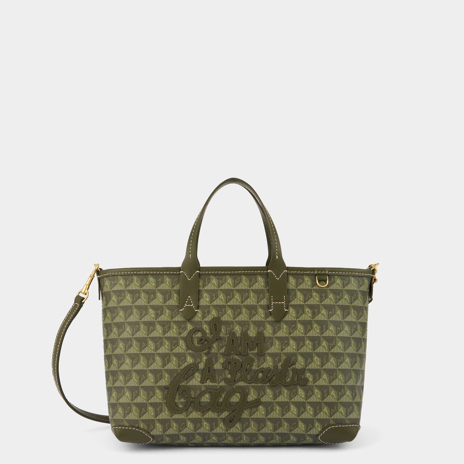 I Am A Plastic Bag XS Zipped Motif Cross-body Tote -

          
            Recycled Canvas in Fern -
          

          Anya Hindmarch EU
