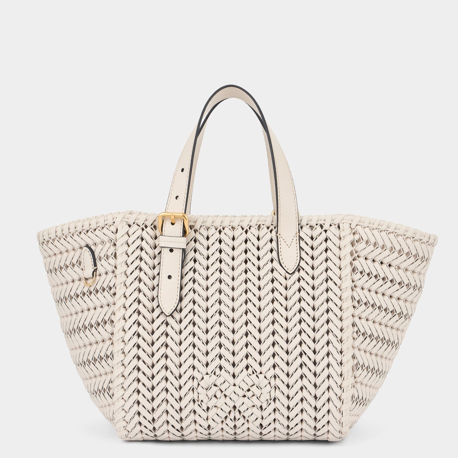 Neeson Small Square Tote -

          
            Capra Leather in Chalk -
          

          Anya Hindmarch EU
