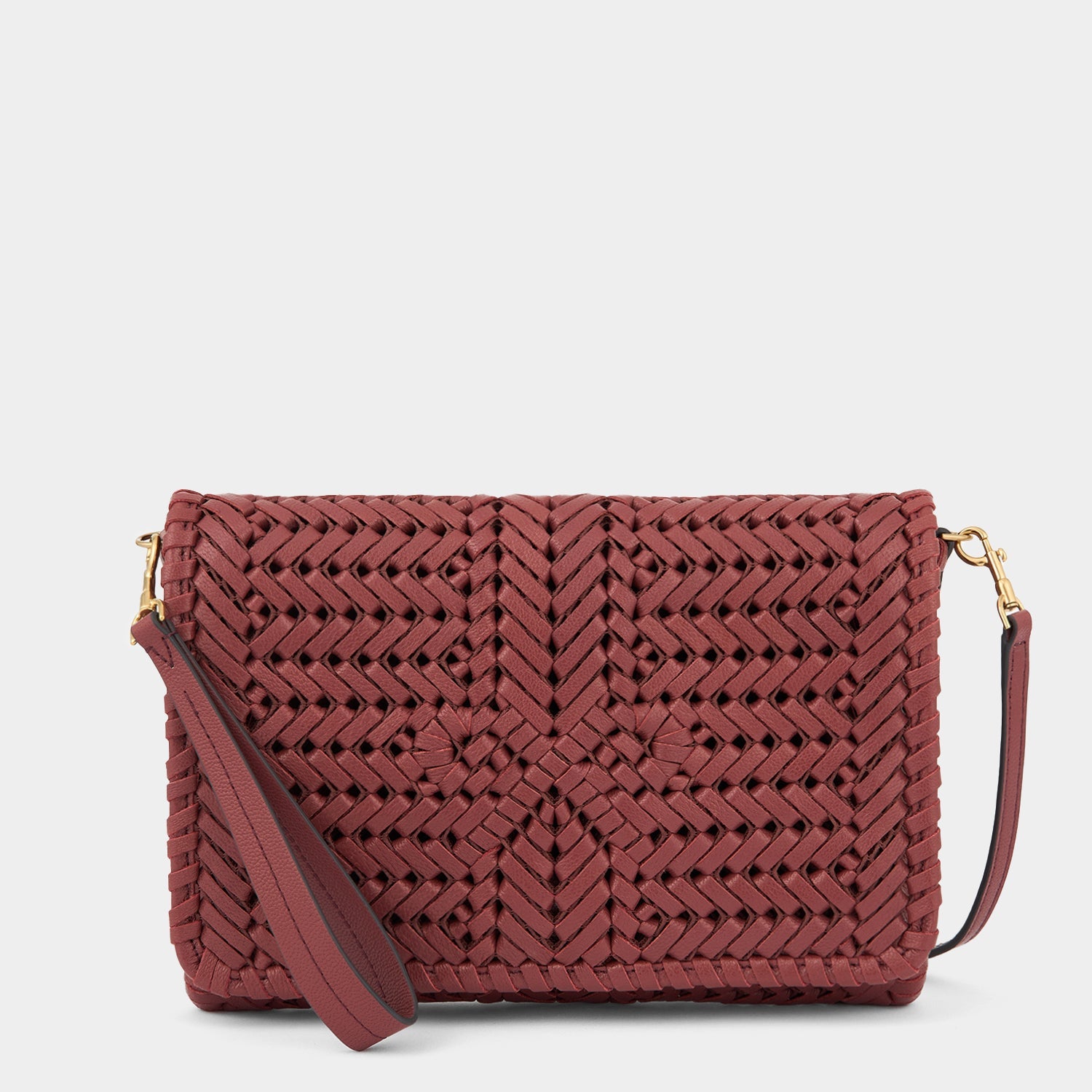 Neeson Cross-body -

          
            Capra Leather in Damson -
          

          Anya Hindmarch EU
