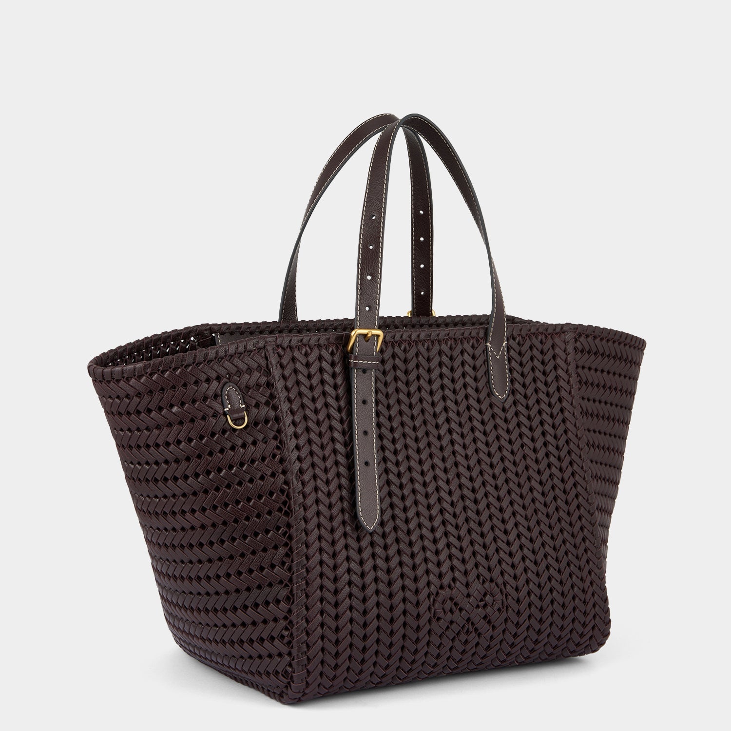 Neeson Square Tote -

          
            Capra Leather in Grape -
          

          Anya Hindmarch EU
