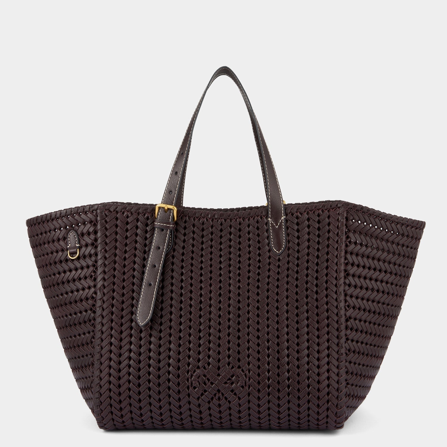 Neeson Square Tote -

          
            Capra Leather in Grape -
          

          Anya Hindmarch EU
