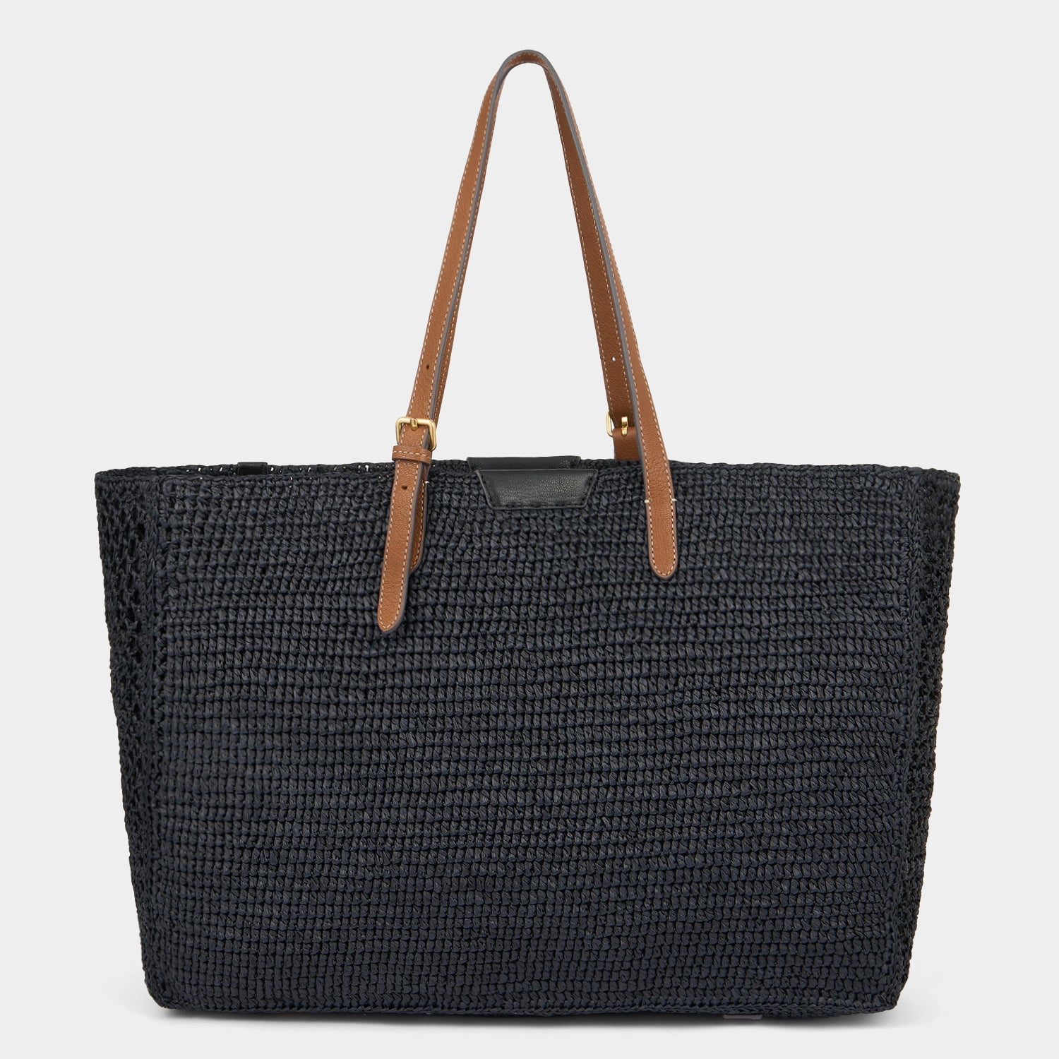 E/W Raffia Holiday Tote -

          
            Raffia in Black -
          

          Anya Hindmarch EU
