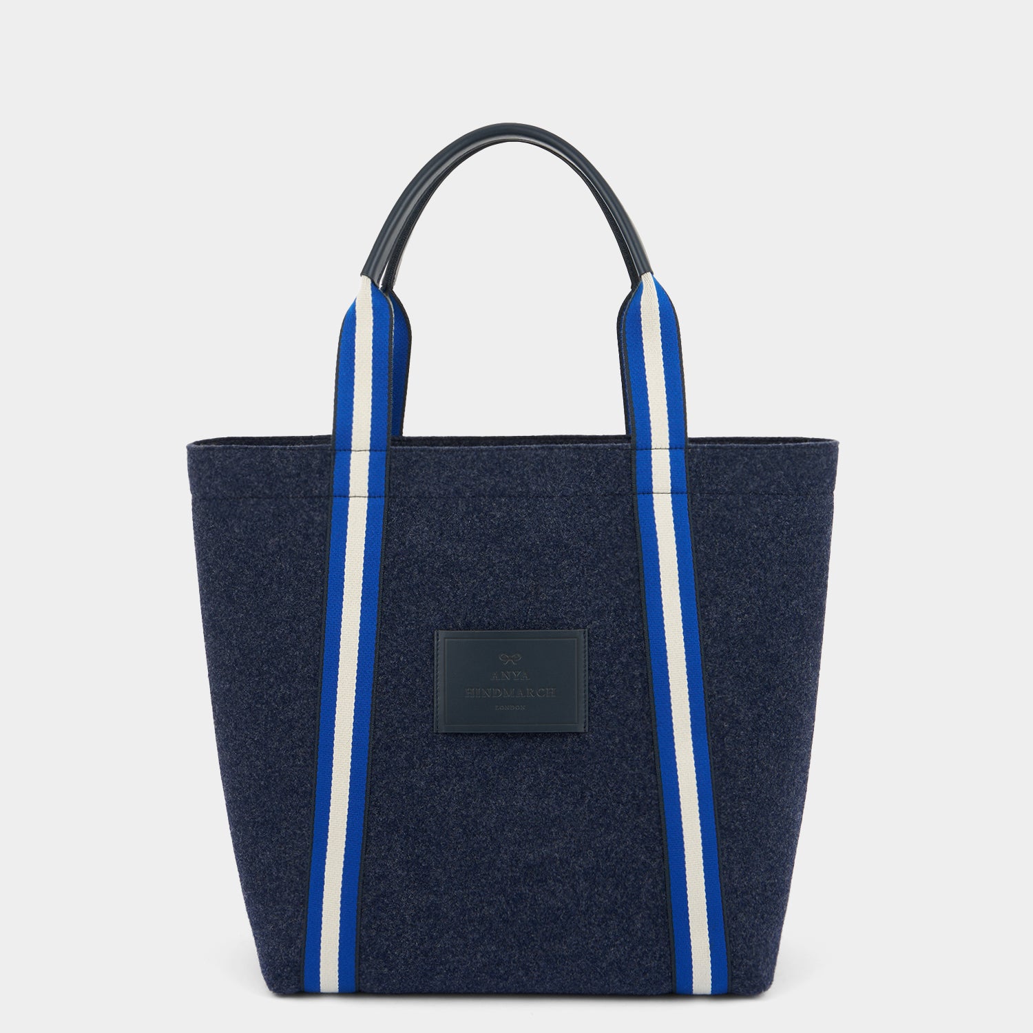 Pont Tote -

          
            Wool Felt in Navy -
          

          Anya Hindmarch EU
