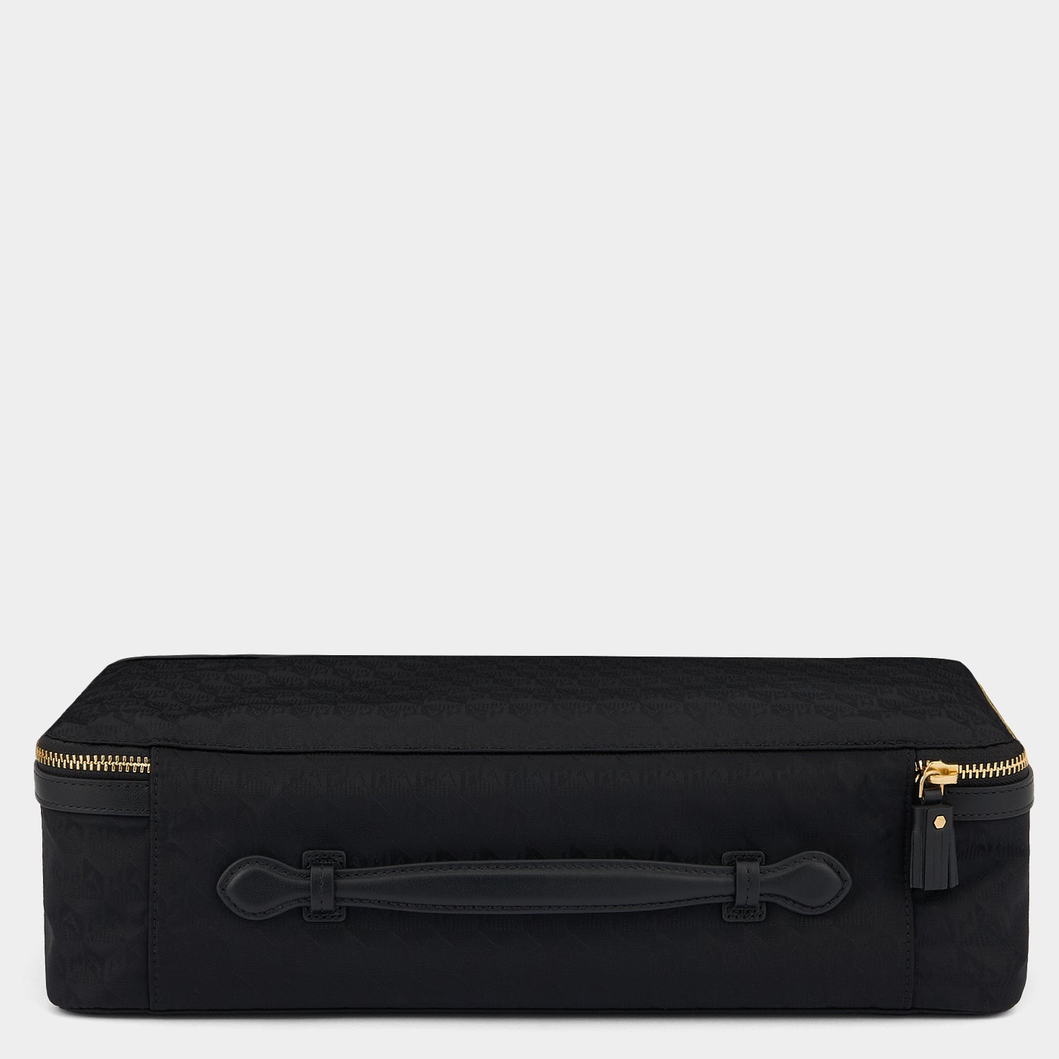 Logo Hair Kit Travel Pouch -

          
            Jacquard Nylon in Black -
          

          Anya Hindmarch EU
