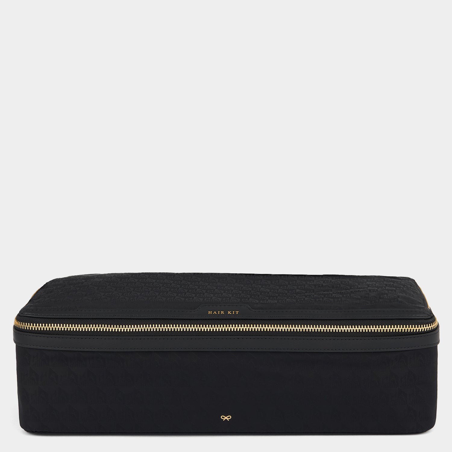 Logo Hair Kit Travel Pouch -

          
            Jacquard Nylon in Black -
          

          Anya Hindmarch EU
