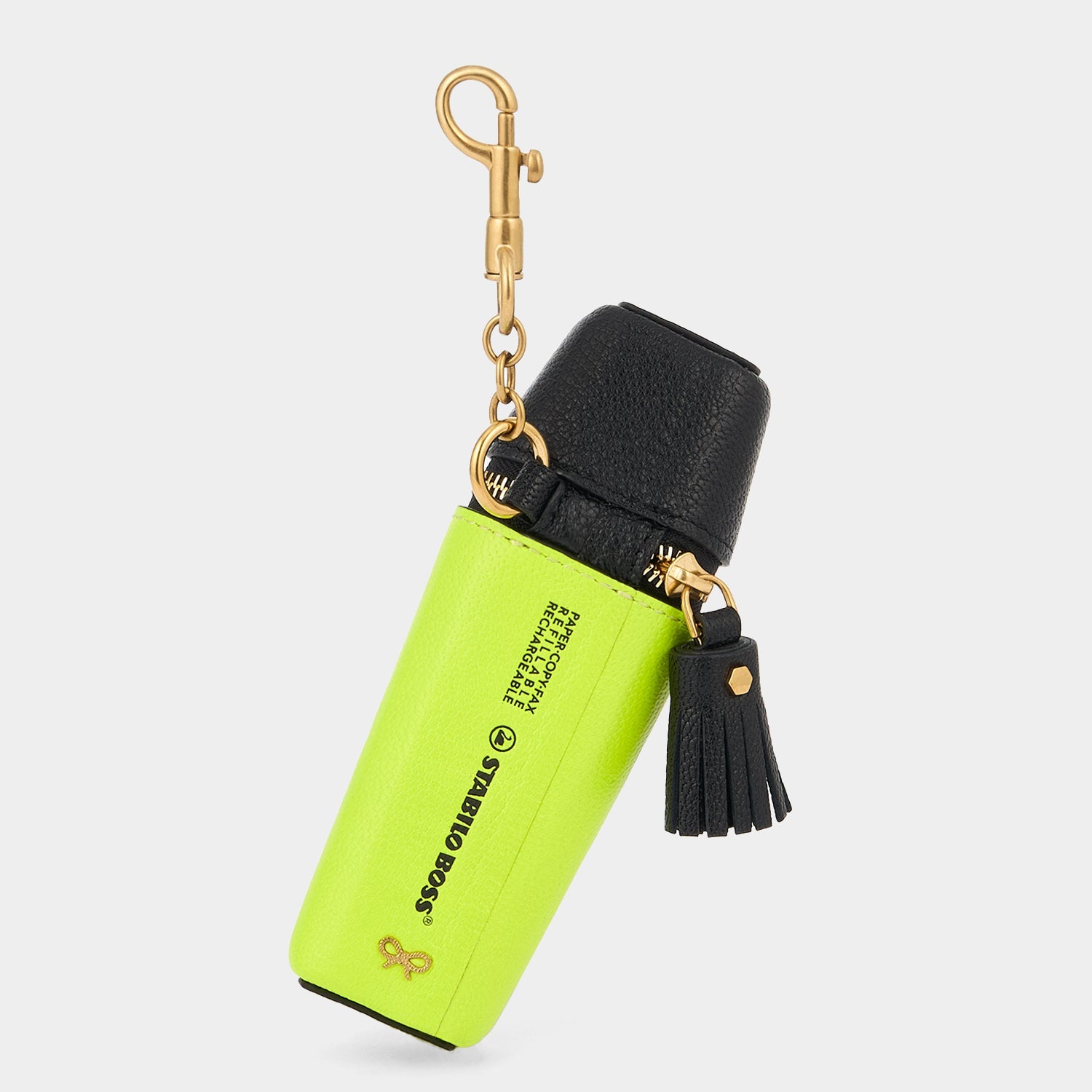 Anya Brands STABILO BOSS ORIGINAL Coin Purse Charm -

          
            Capra Leather in Neon Yellow -
          

          Anya Hindmarch EU
