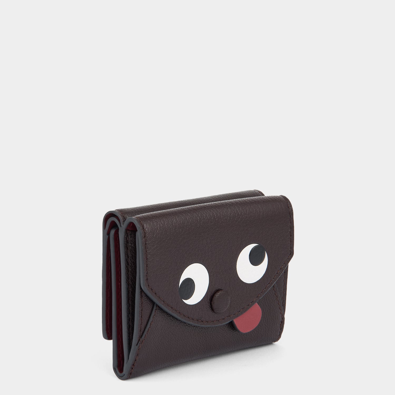 Zany Mini Trifold Wallet -

          
            Capra Leather in Grape -
          

          Anya Hindmarch EU
