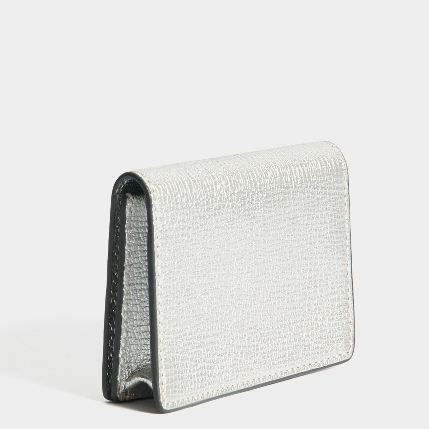 Eyes Card Case -

          
            Capra Leather in Metallic Silver -
          

          Anya Hindmarch EU
