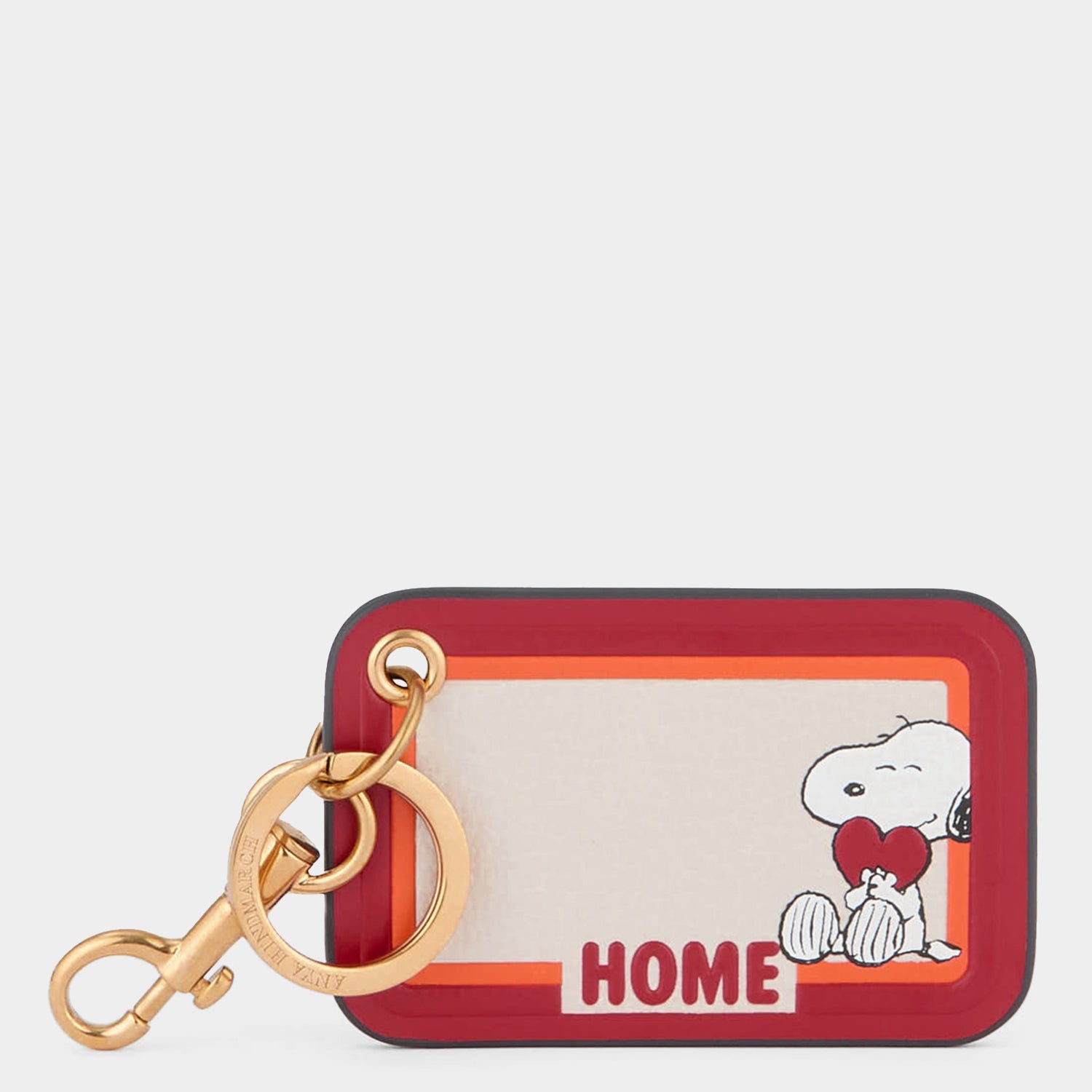 Peanuts Snoopy Home Key Charm -

          
            Capra Leather in Chalk/Red -
          

          Anya Hindmarch EU
