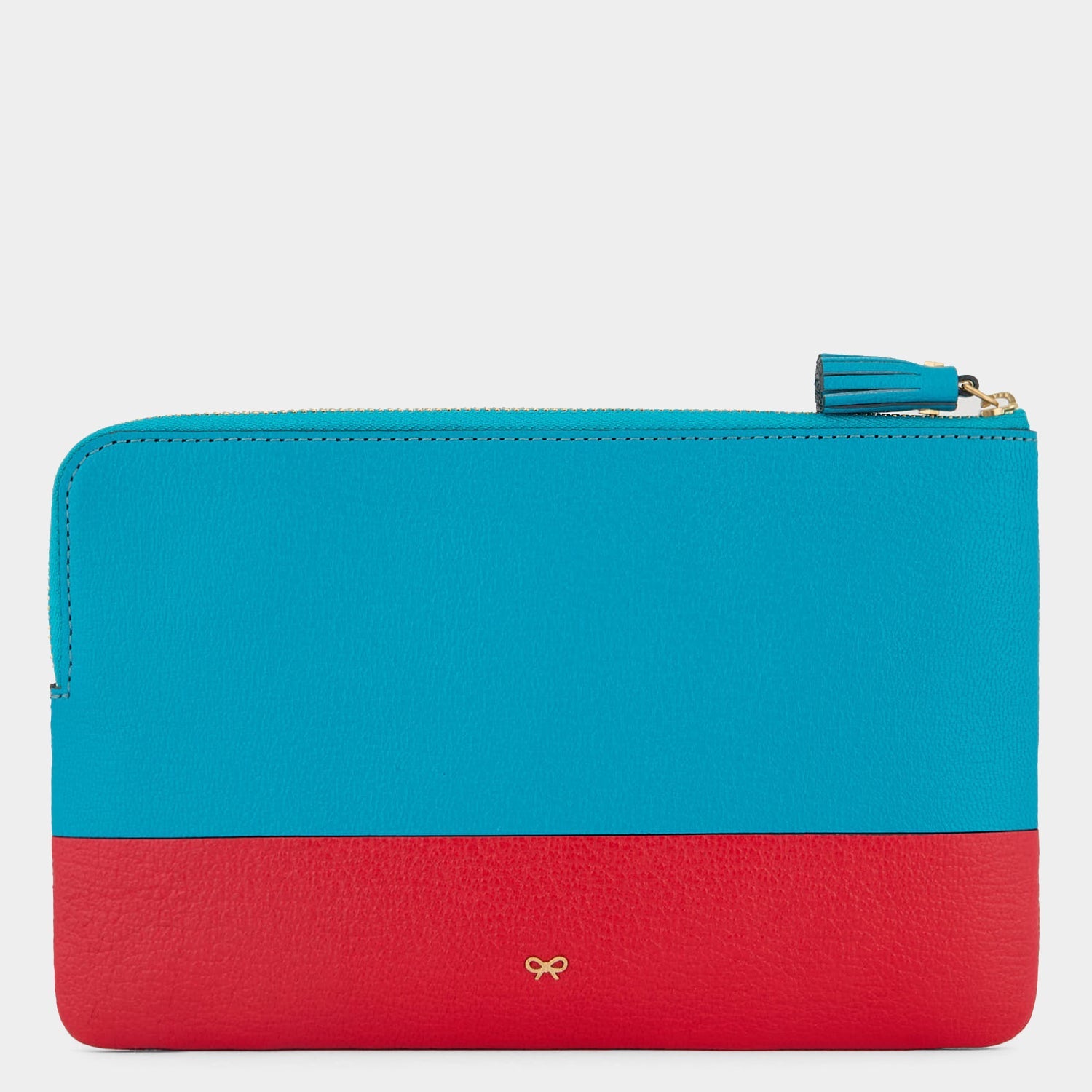 Peanuts Snoopy Zip Loose Pocket -

          
            Capra Leather in Bright Petrol Blue -
          

          Anya Hindmarch EU
